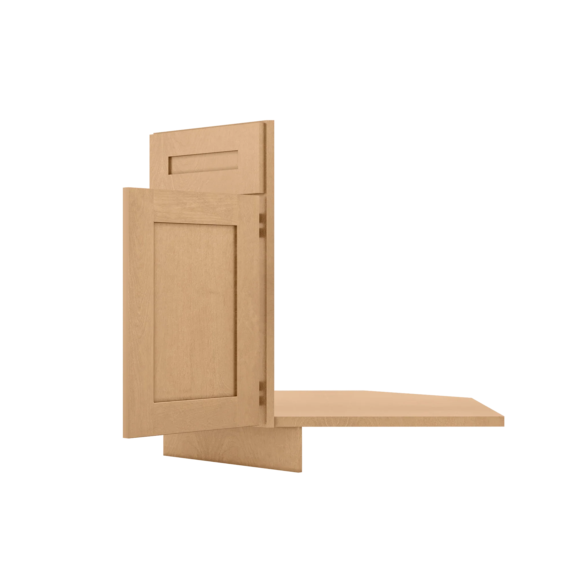 Sink Front Corner Base Kitchen Cabinet SFC36 Shaker Toffee LessCare 34.5 in. height 36 in. depth - Image 4