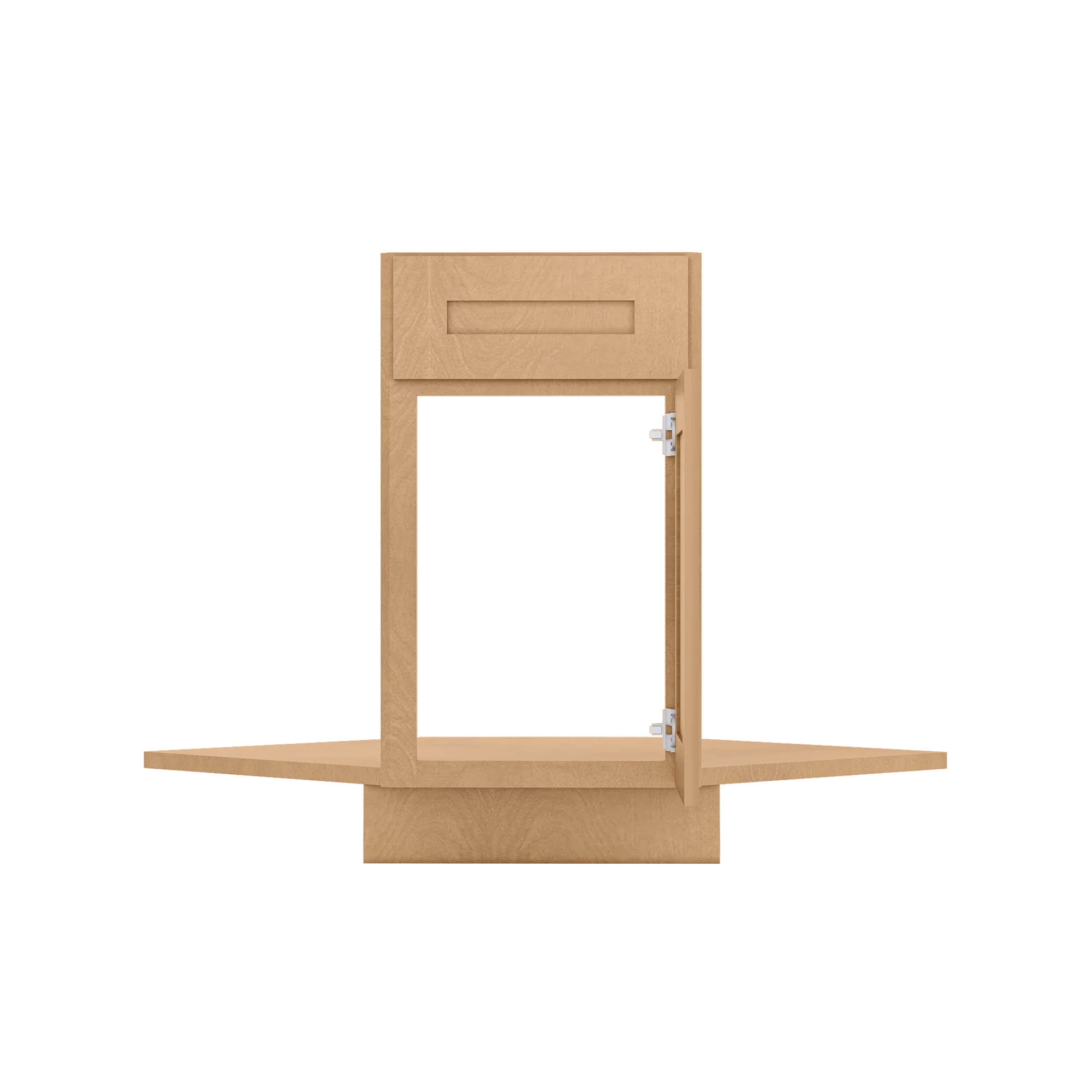 Sink Front Corner Base Kitchen Cabinet SFC36 Shaker Toffee LessCare 34.5 in. height 36 in. depth - Image 5
