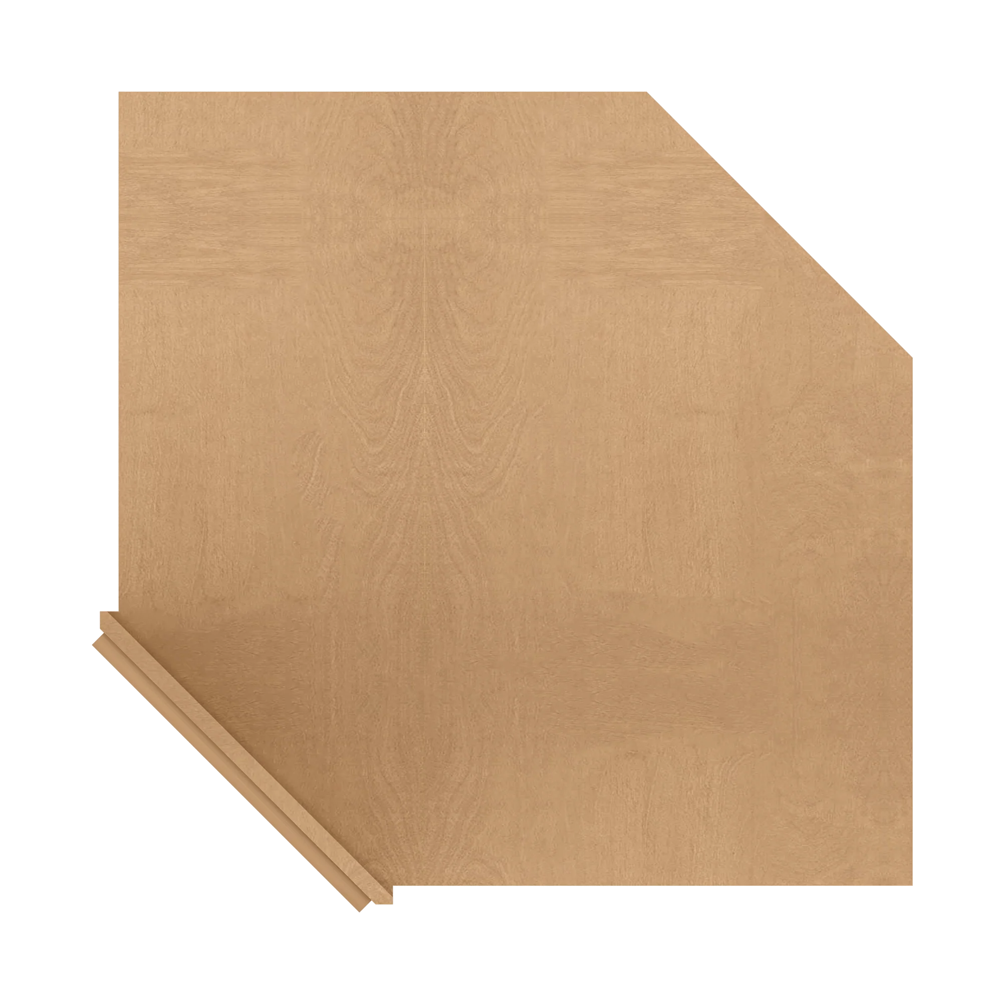 Sink Front Corner Base Kitchen Cabinet SFC36 Shaker Toffee LessCare 34.5 in. height 36 in. depth - Image 6