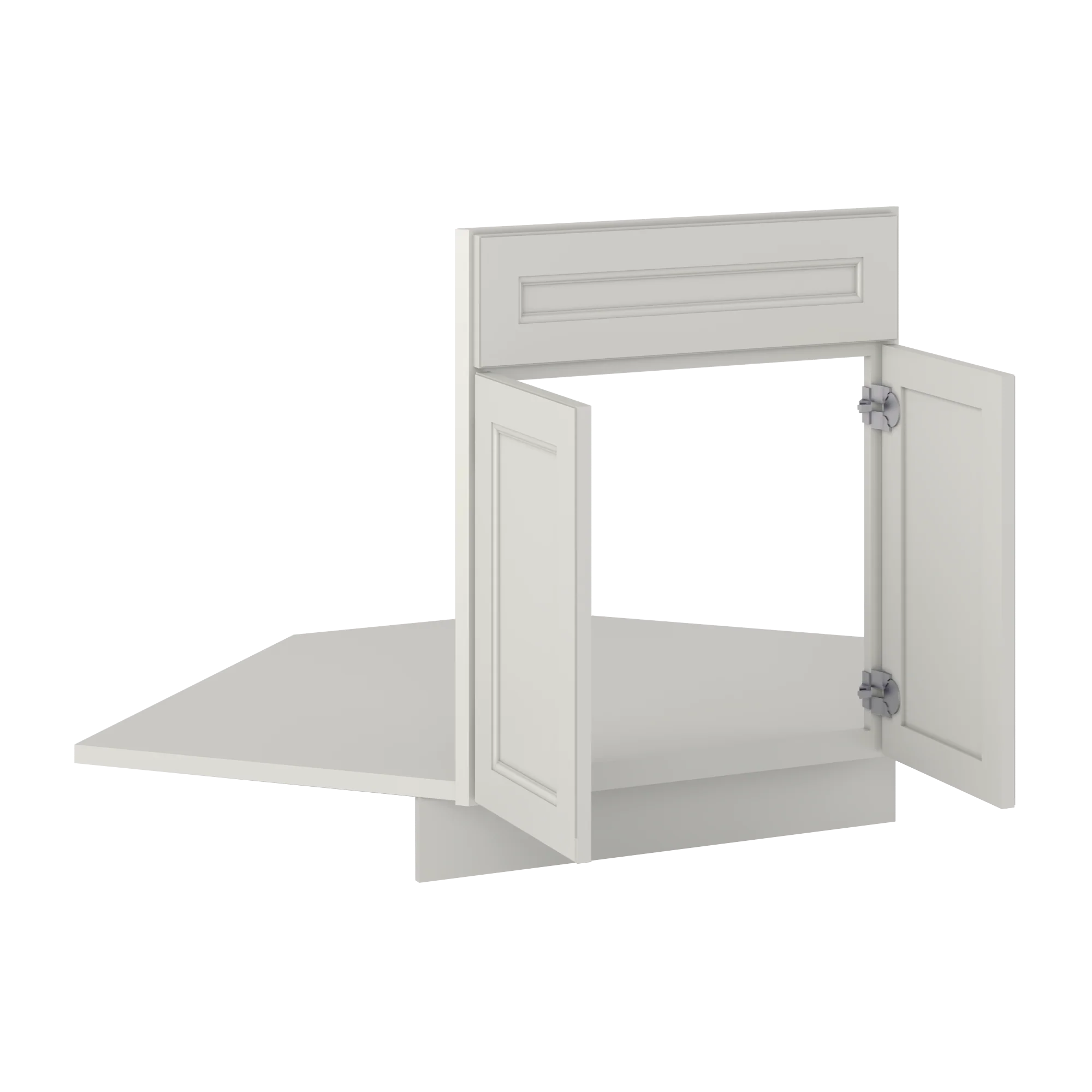 Sink Front Corner Base Kitchen Cabinet SFC42 Milan Pearl 34.5 in. height 42 in. depth - Image 4