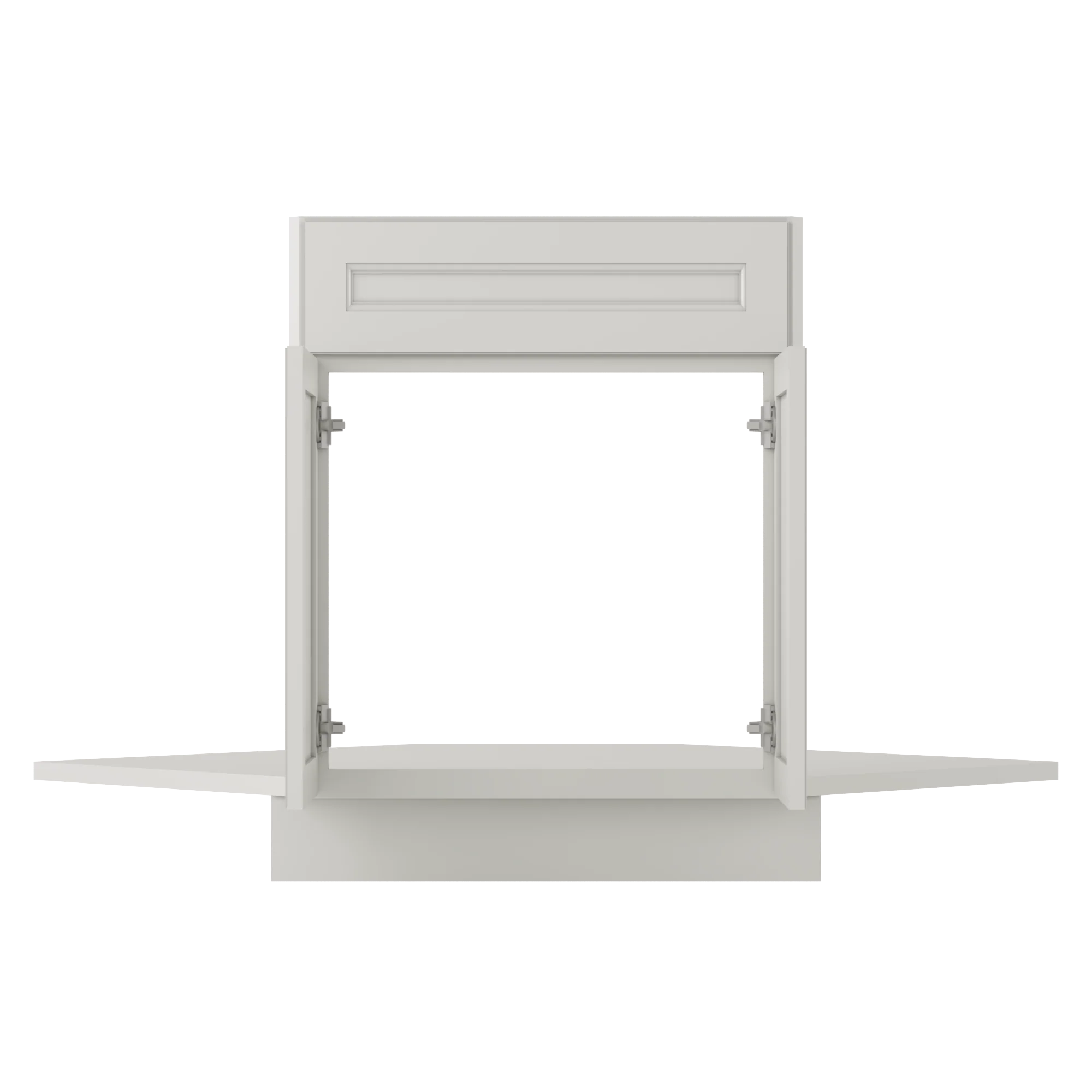 Sink Front Corner Base Kitchen Cabinet SFC42 Milan Pearl 34.5 in. height 42 in. depth - Image 5