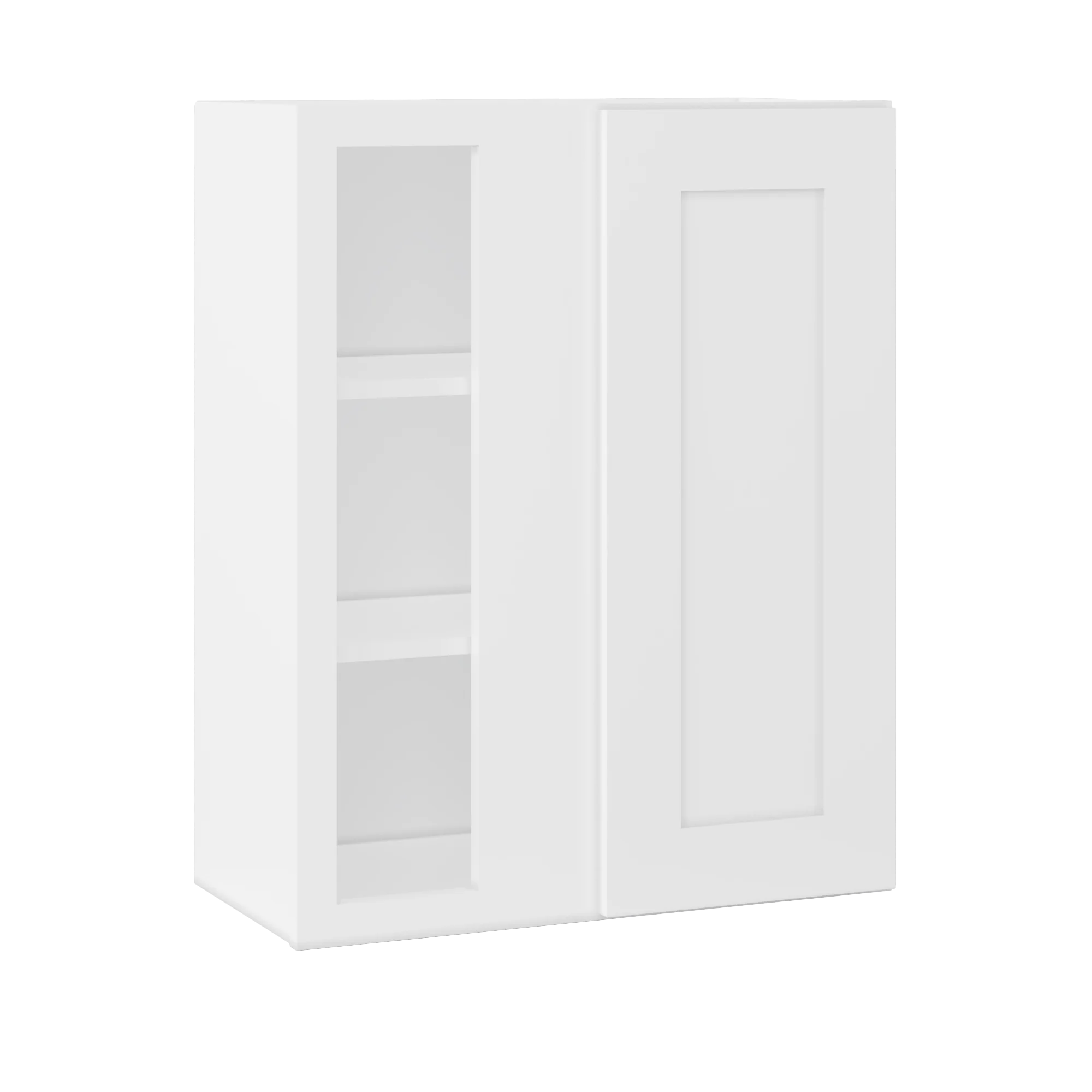 Square Corner Wall Blind Reversible Kitchen Cabinet SC2430 Alpina White LessCare 24 in. width 30 in. height 12 in. depth - Image 2