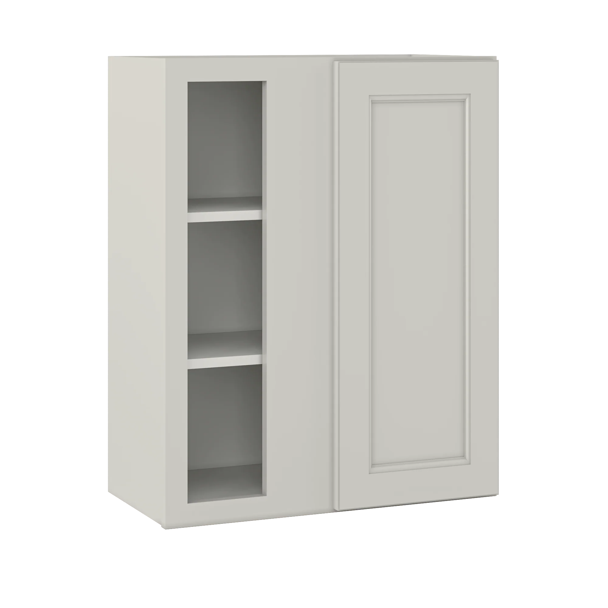 Square Corner Wall Blind Reversible Kitchen Cabinet SC2430 Milan Pearl LessCare 24 in. width 30 in. height 12 in. depth - Image 2