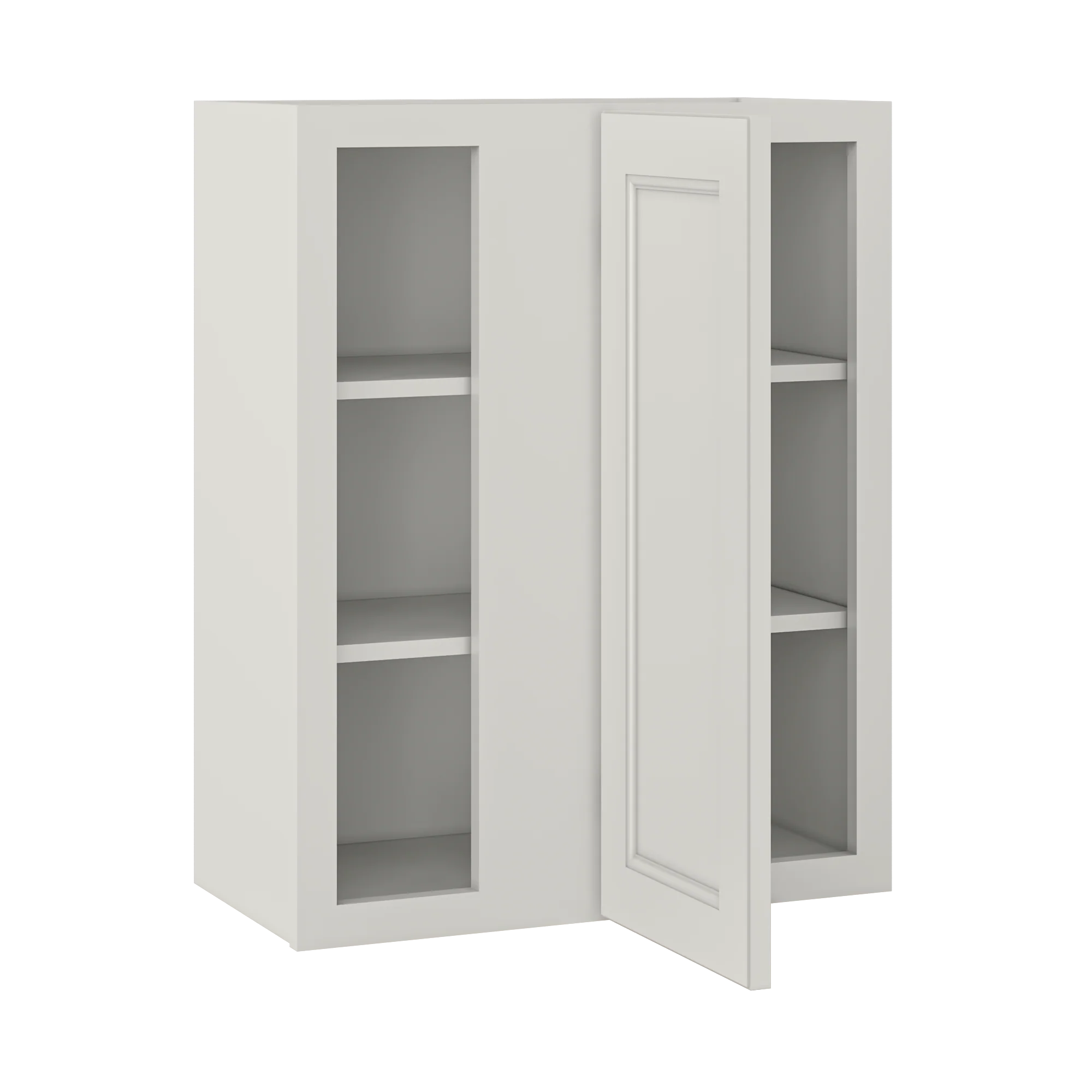 Square Corner Wall Blind Reversible Kitchen Cabinet SC2430 Milan Pearl LessCare 24 in. width 30 in. height 12 in. depth - Image 4