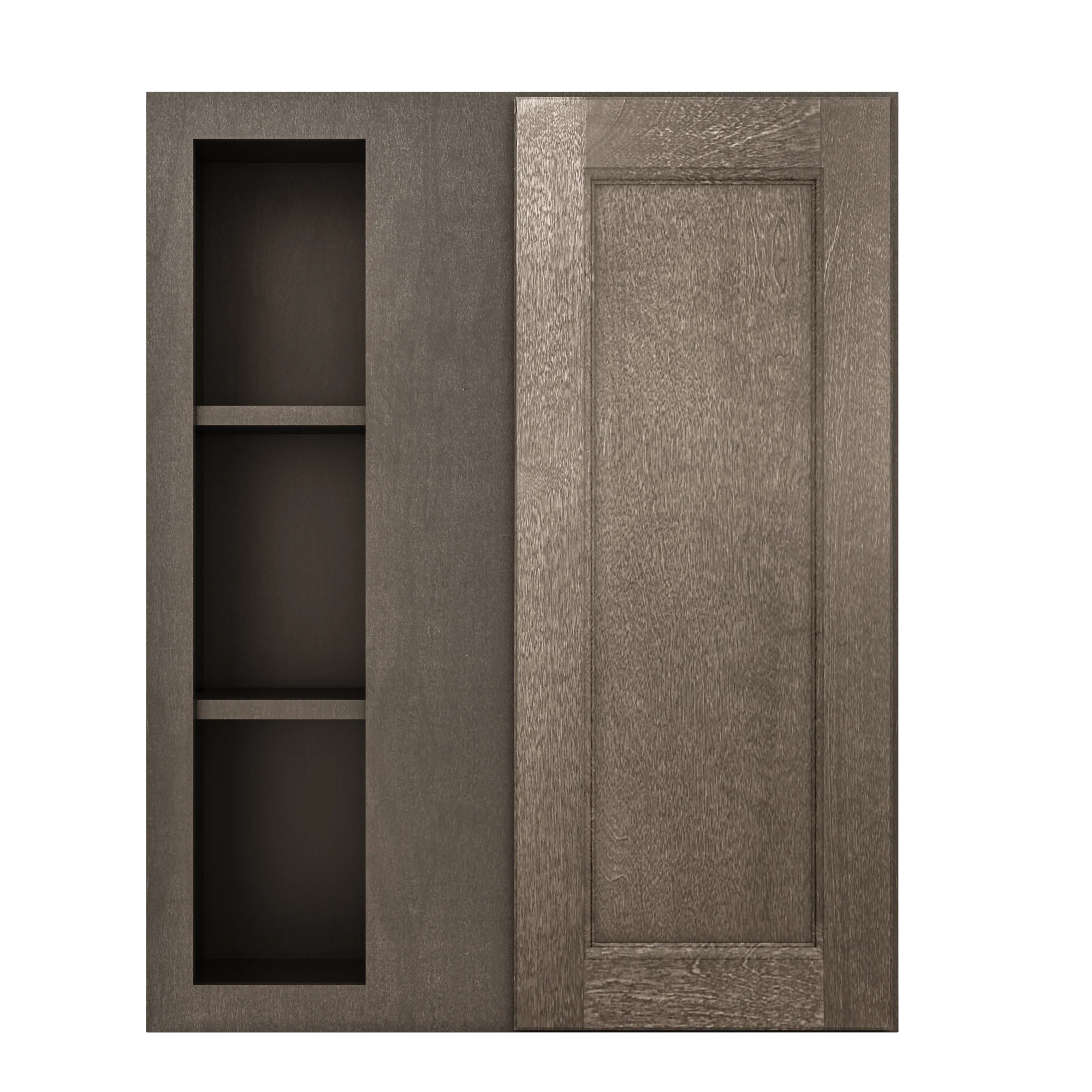 Square Corner Wall Blind Reversible Kitchen Cabinet SC2430 Milan Slate 24 in. width 30 in. height 12 in. depth - Image 3