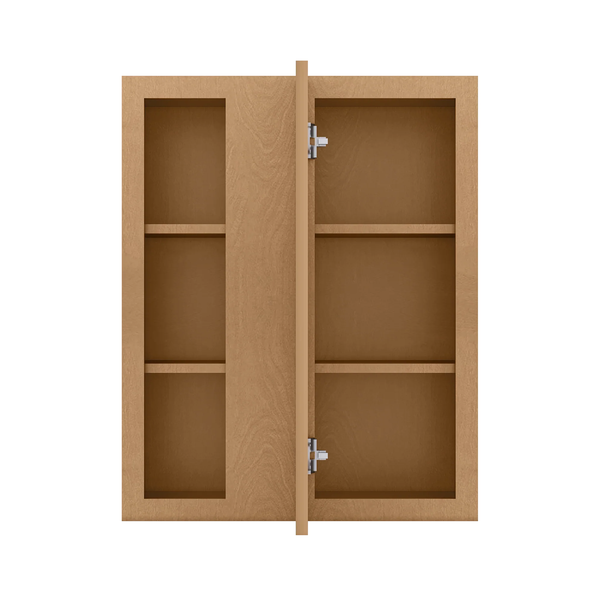 Square Corner Wall Blind Reversible Kitchen Cabinet SC2430 Shaker Toffee LessCare 24 in. width 30 in. height 12 in. depth - Image 5