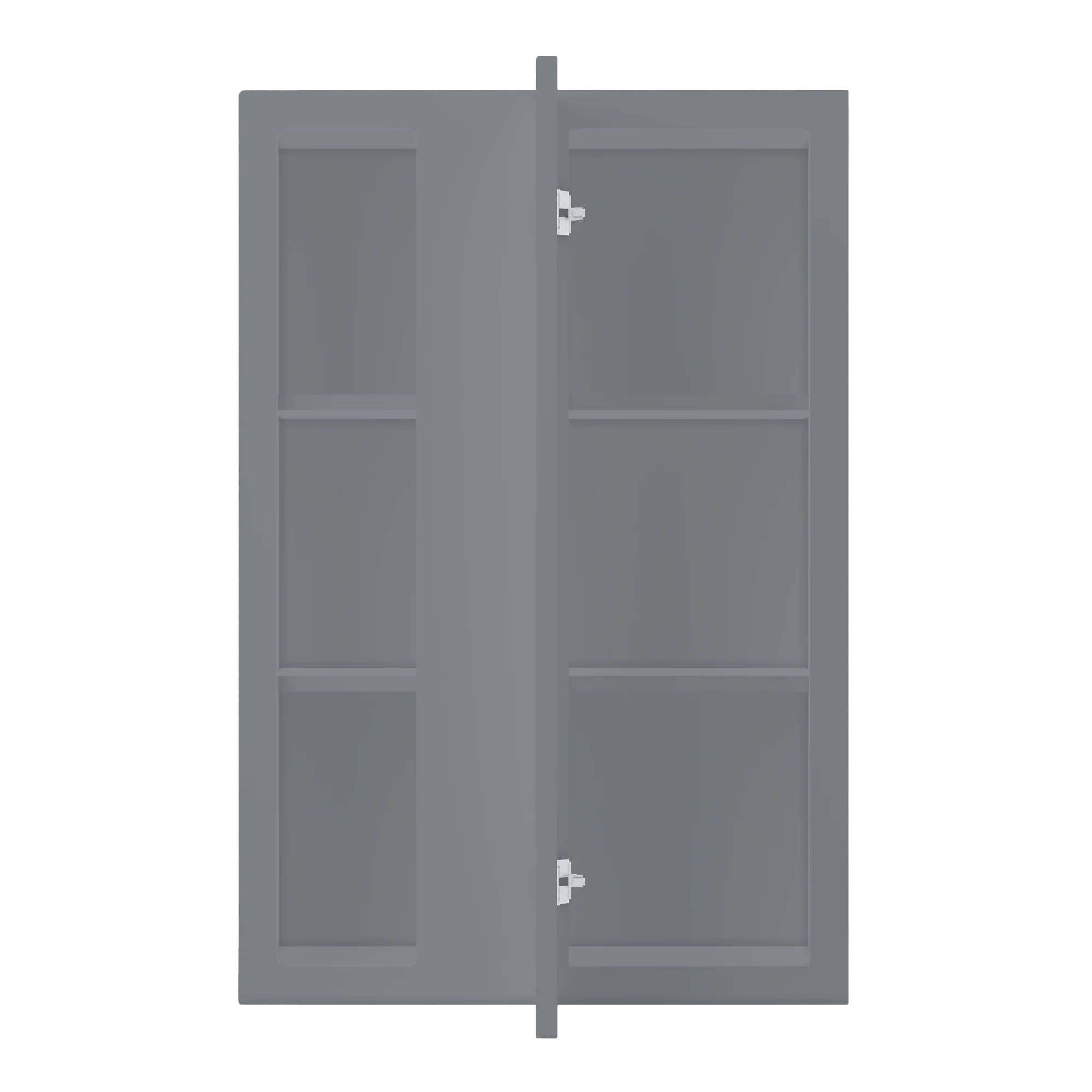 Square Corner Wall Blind Reversible Kitchen Cabinet SC2436 Colonial Gray LessCare 24 in. width 36 in. height 12 in. depth - Image 5