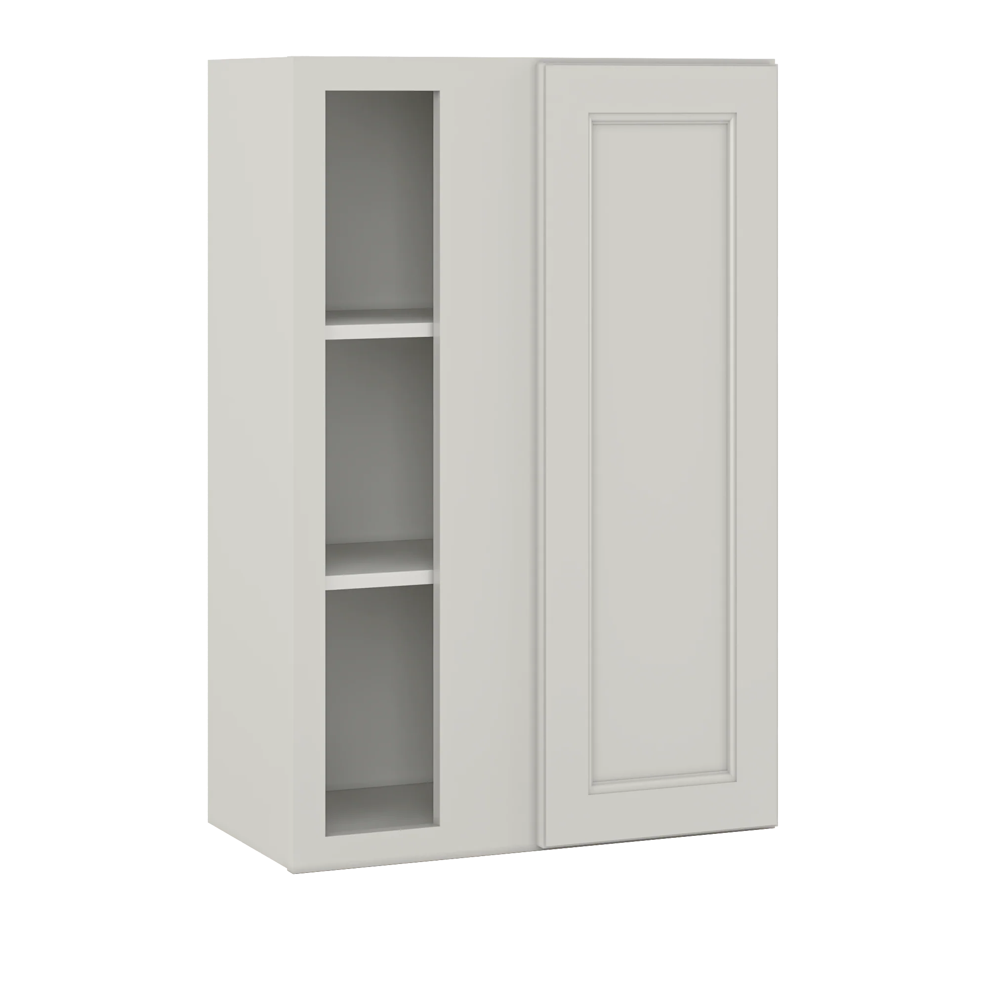 Square Corner Wall Blind Reversible Kitchen Cabinet SC2436 Milan Pearl 24 in. width 36 in. height 12 in. depth - Image 2