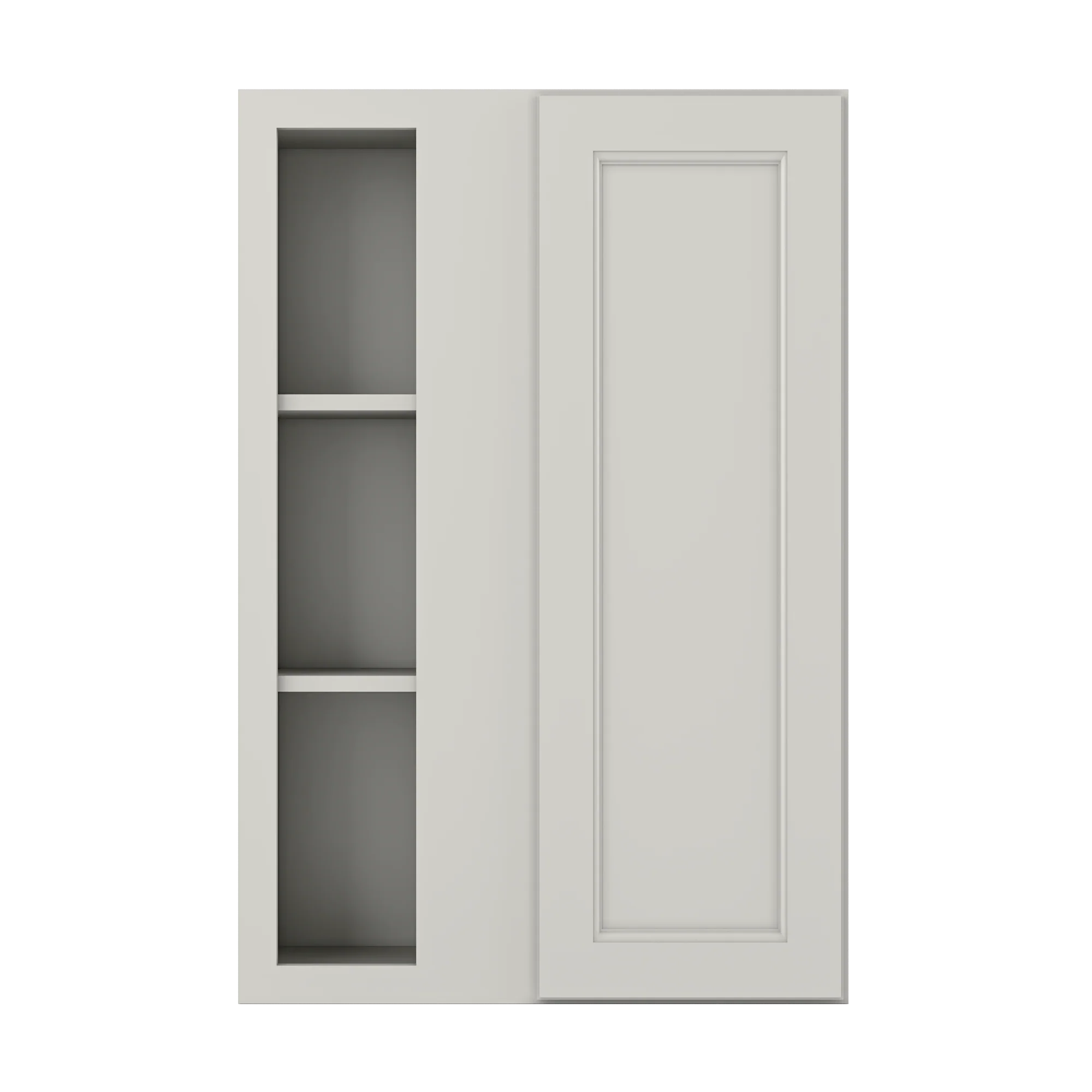 Square Corner Wall Blind Reversible Kitchen Cabinet SC2436 Milan Pearl 24 in. width 36 in. height 12 in. depth - Image 3