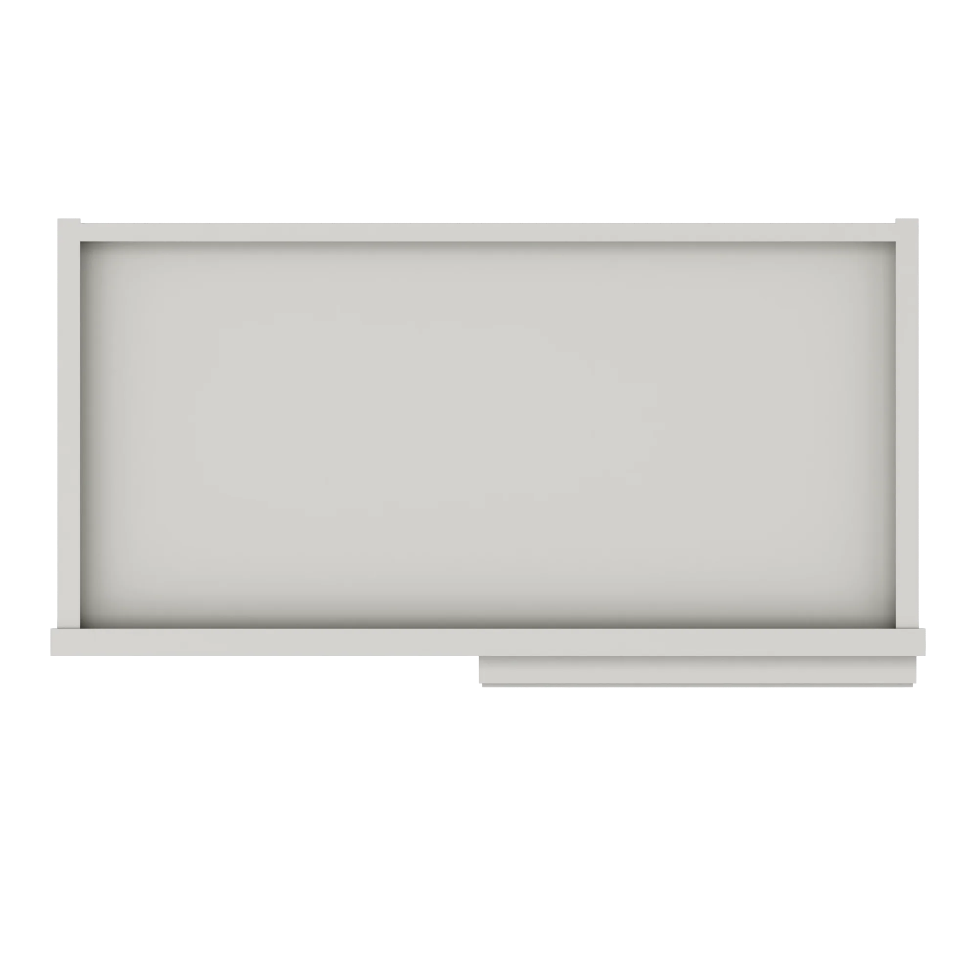 Square Corner Wall Blind Reversible Kitchen Cabinet SC2436 Milan Pearl 24 in. width 36 in. height 12 in. depth - Image 6