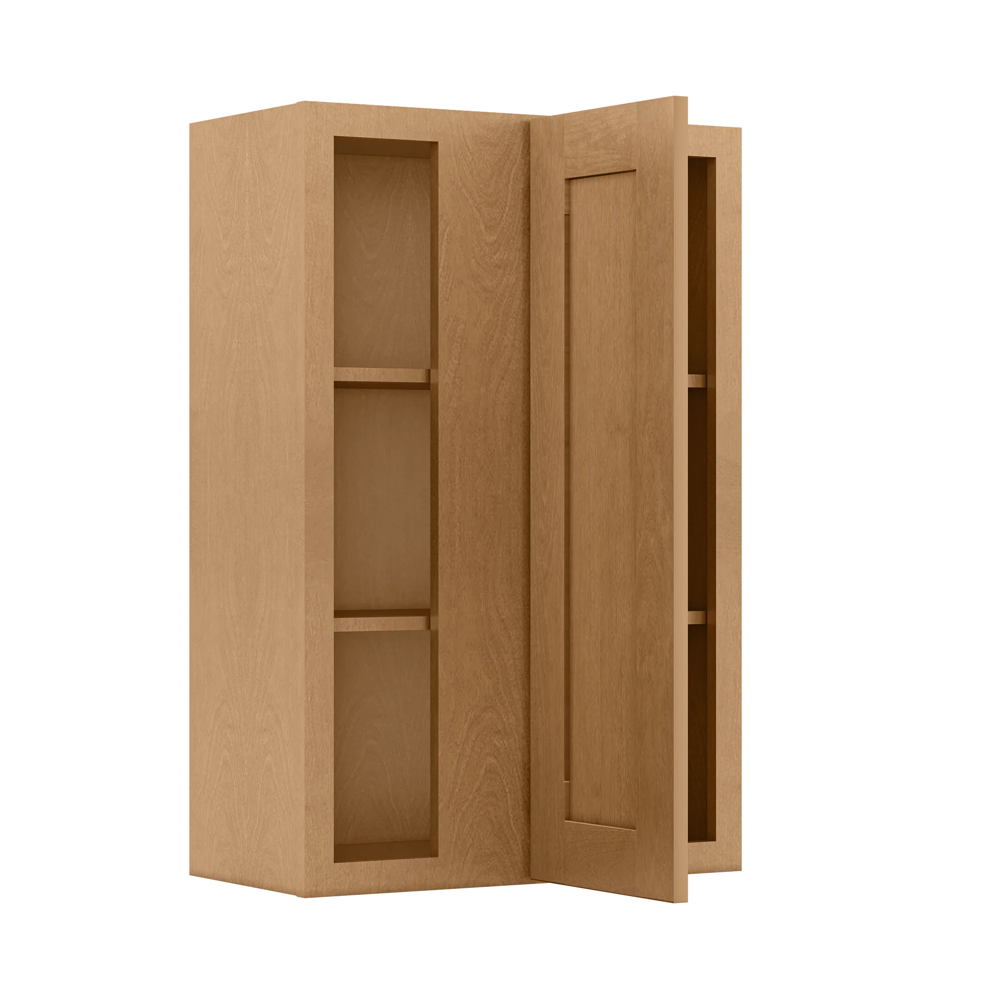 Square Corner Wall Blind Reversible Kitchen Cabinet SC2436 Shaker Toffee LessCare 24 in. width 36 in. height 12 in. depth - Image 4