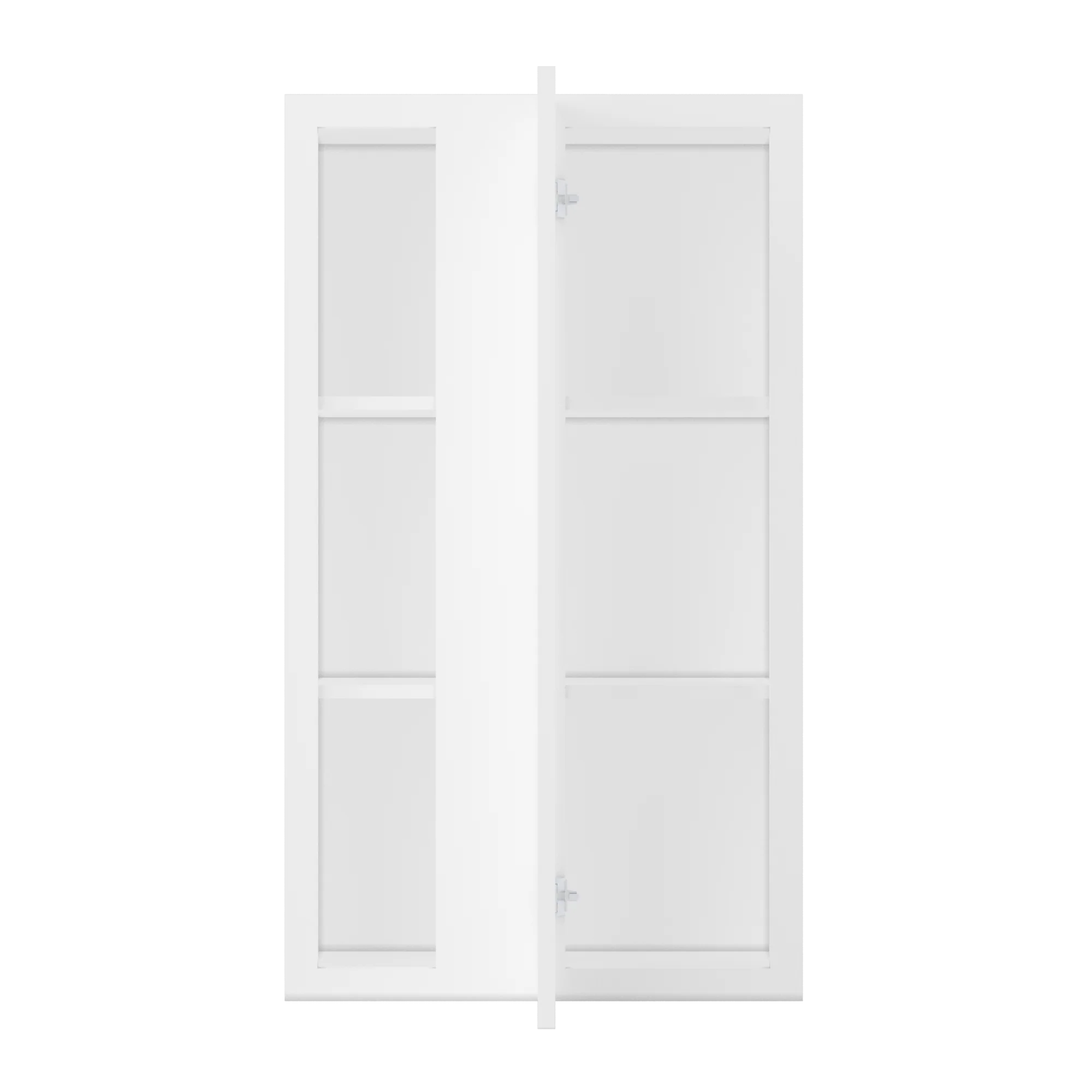 Square Corner Wall Blind Reversible Kitchen Cabinet SC2442 Alpina White LessCare 24 in. width 42 in. height 12 in. depth - Image 5