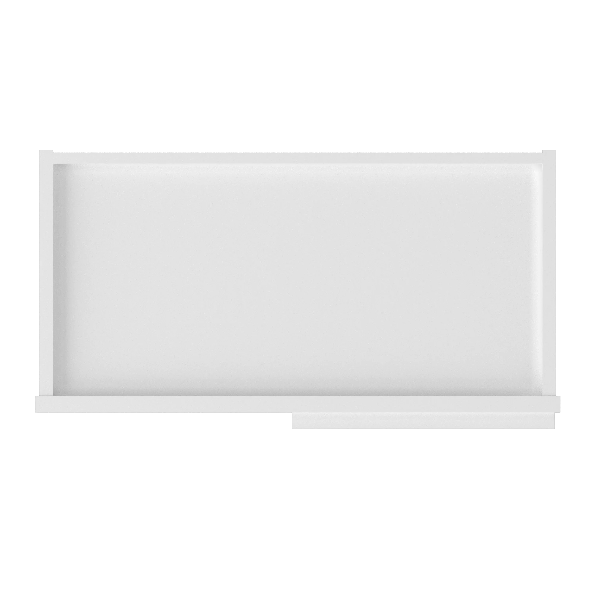 Square Corner Wall Blind Reversible Kitchen Cabinet SC2442 Alpina White LessCare 24 in. width 42 in. height 12 in. depth - Image 6