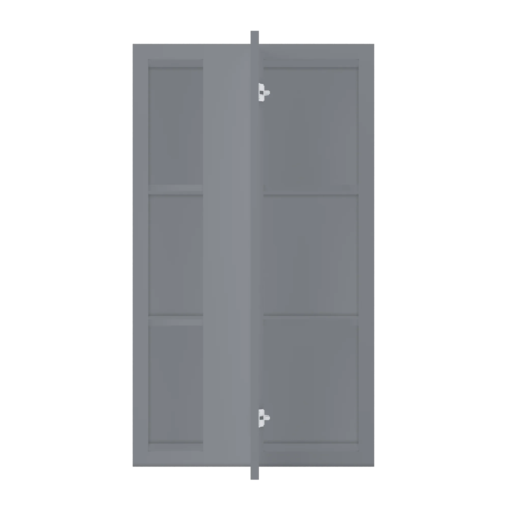 Square Corner Wall Blind Reversible Kitchen Cabinet SC2442 Colonial Gray LessCare 24 in. width 42 in. height 12 in. depth - Image 5