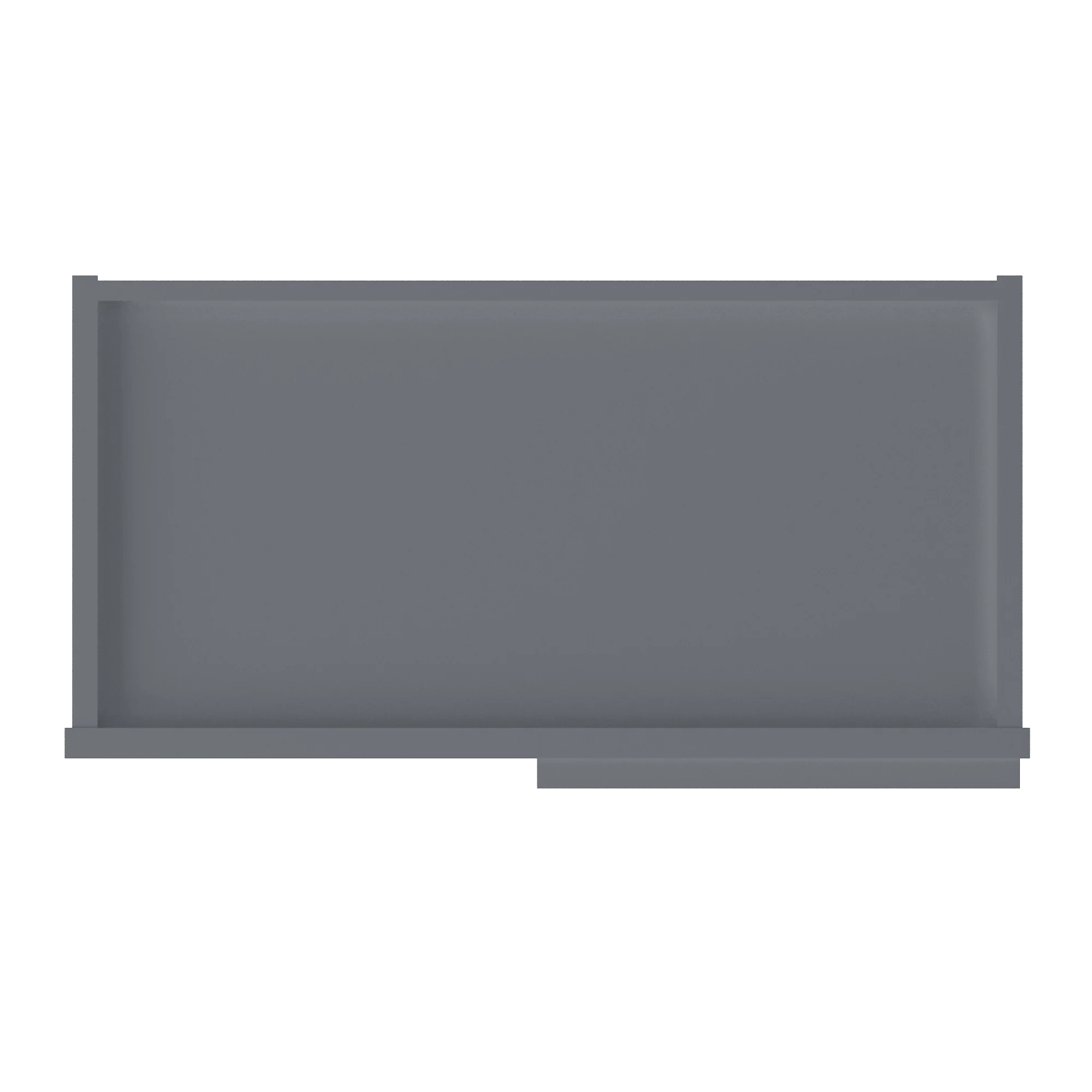 Square Corner Wall Blind Reversible Kitchen Cabinet SC2442 Colonial Gray LessCare 24 in. width 42 in. height 12 in. depth - Image 6