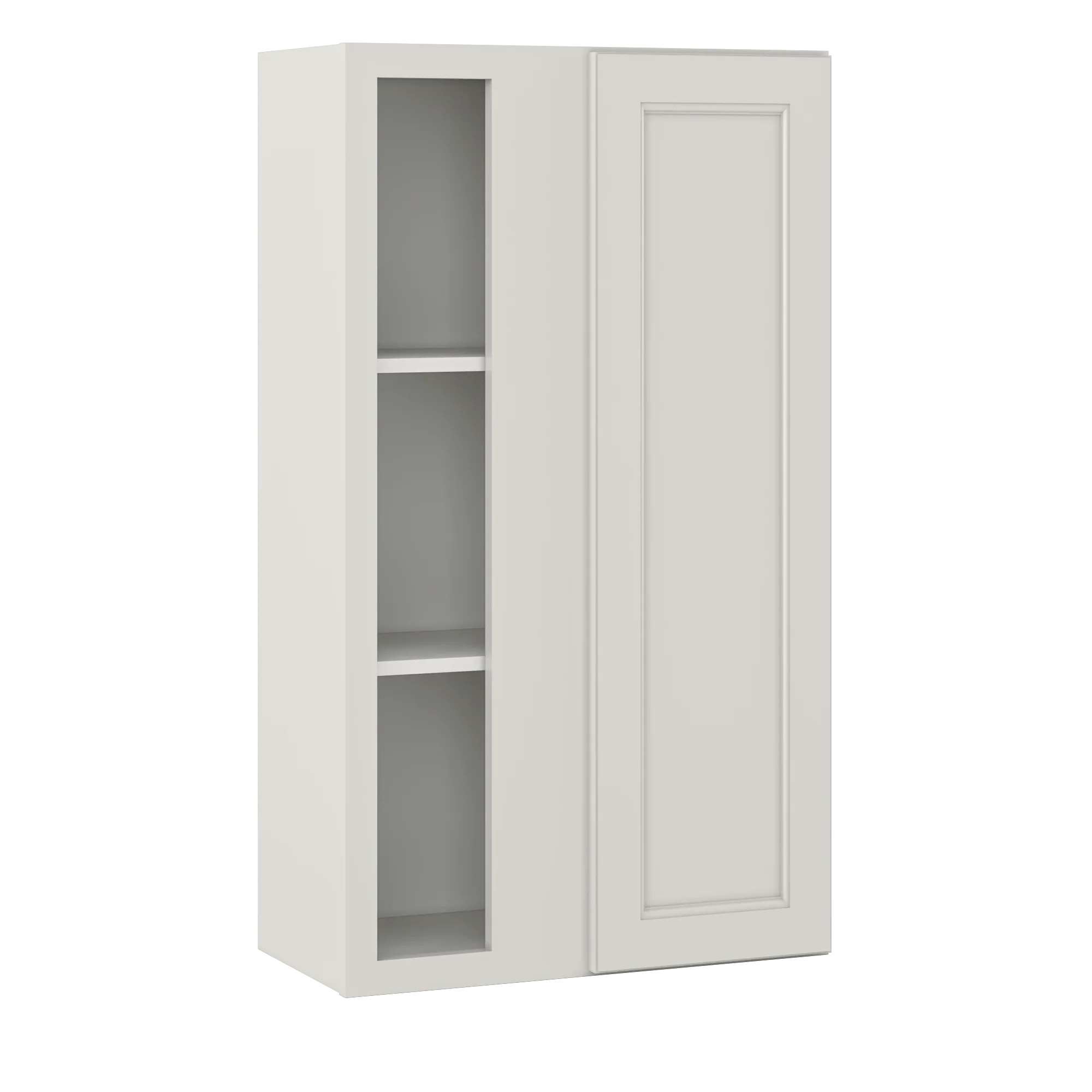 Square Corner Wall Blind Reversible Kitchen Cabinet SC2442 Milan Pearl 24 in. width 42 in. height 12 in. depth - Image 2