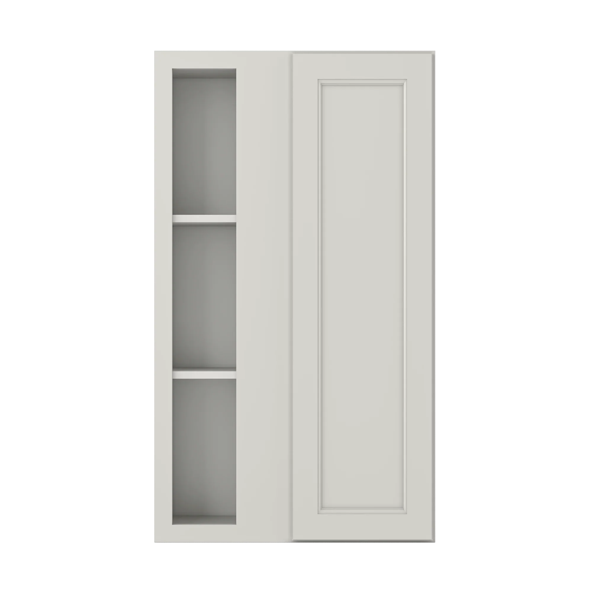 Square Corner Wall Blind Reversible Kitchen Cabinet SC2442 Milan Pearl 24 in. width 42 in. height 12 in. depth - Image 3