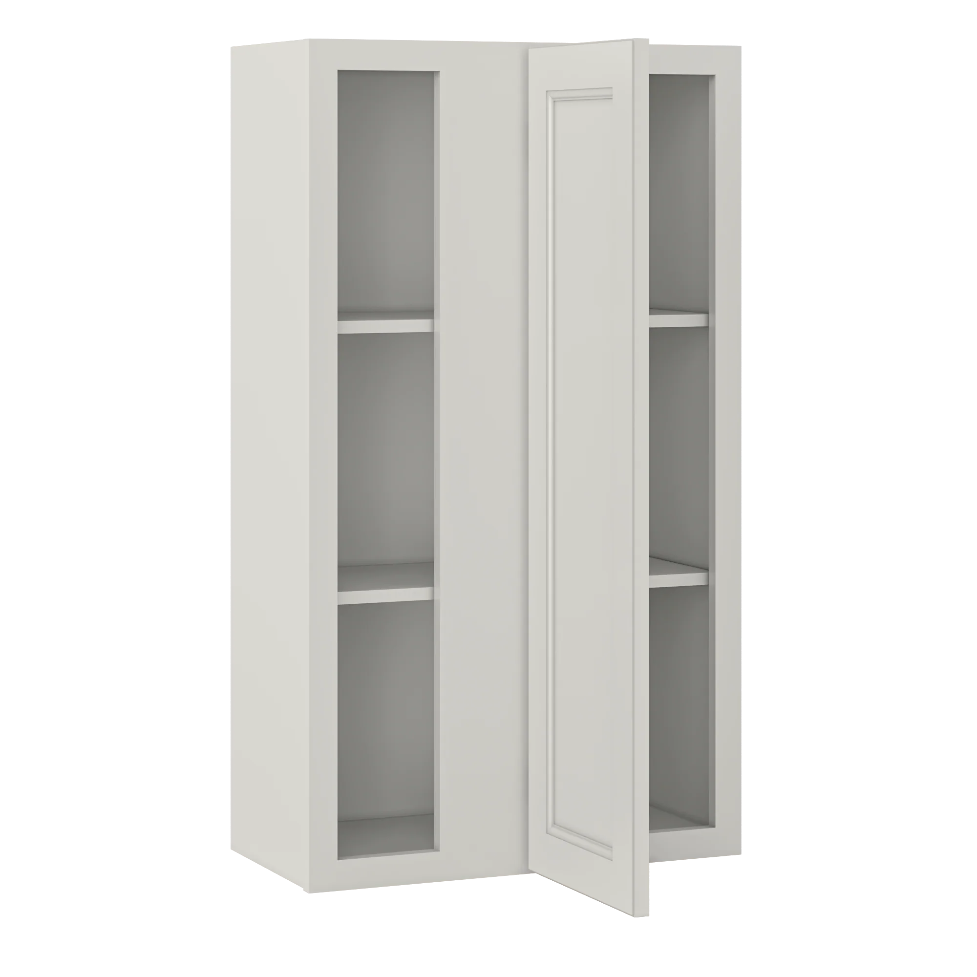 Square Corner Wall Blind Reversible Kitchen Cabinet SC2442 Milan Pearl 24 in. width 42 in. height 12 in. depth - Image 4
