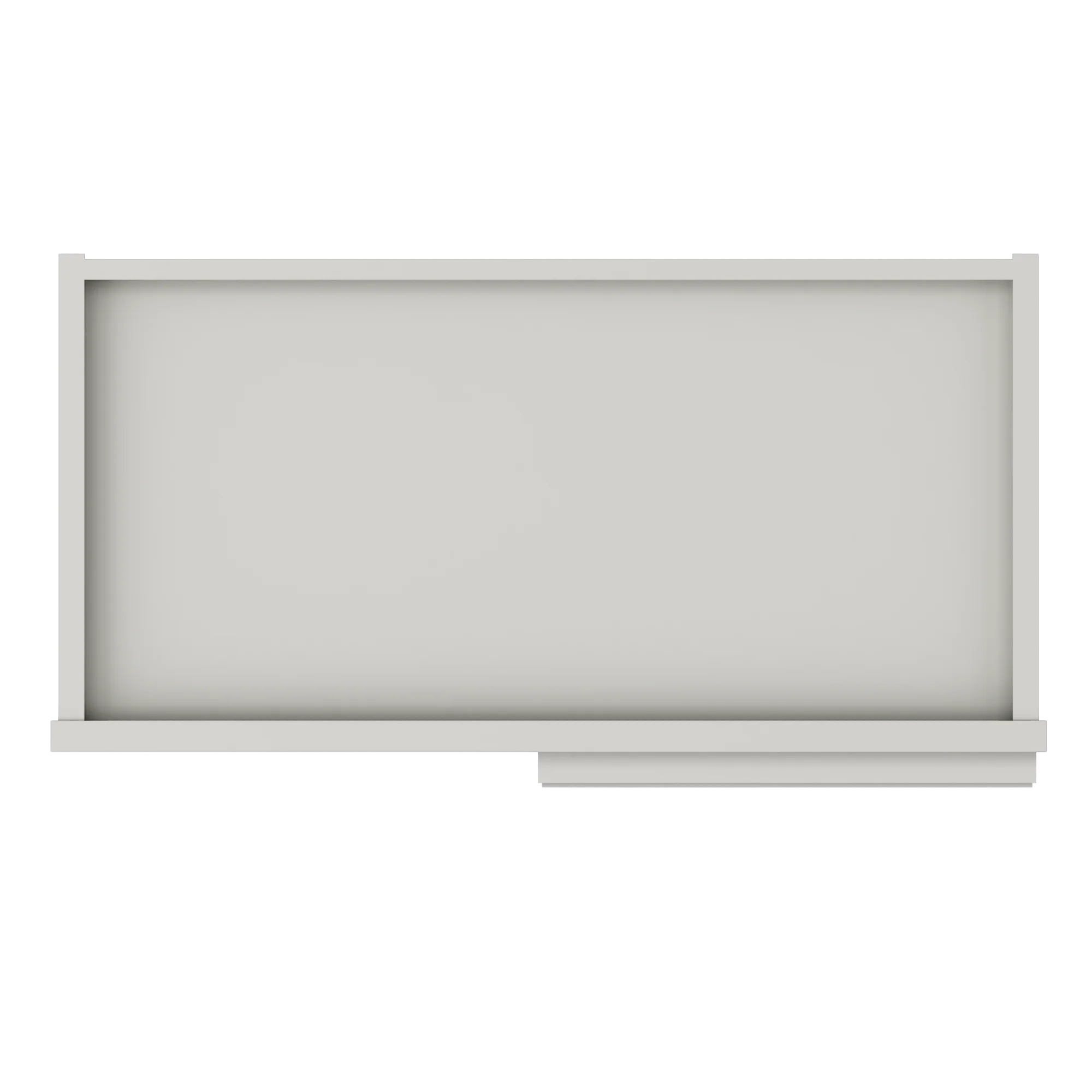 Square Corner Wall Blind Reversible Kitchen Cabinet SC2442 Milan Pearl 24 in. width 42 in. height 12 in. depth - Image 6