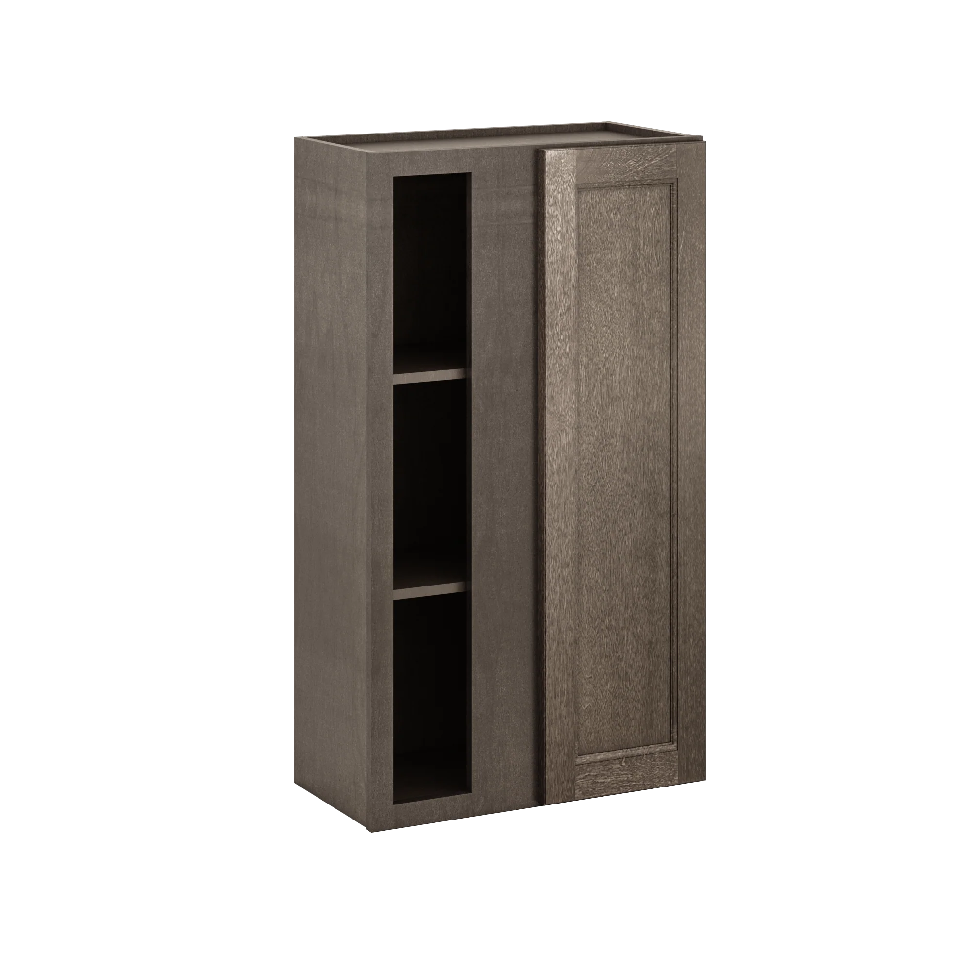 Square Corner Wall Blind Reversible Kitchen Cabinet SC2442 Milan Slate 24 in. width 42 in. height 12 in. depth - Image 2