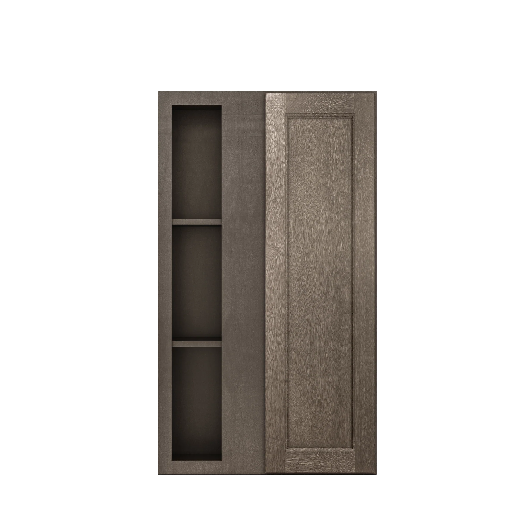 Square Corner Wall Blind Reversible Kitchen Cabinet SC2442 Milan Slate 24 in. width 42 in. height 12 in. depth - Image 3