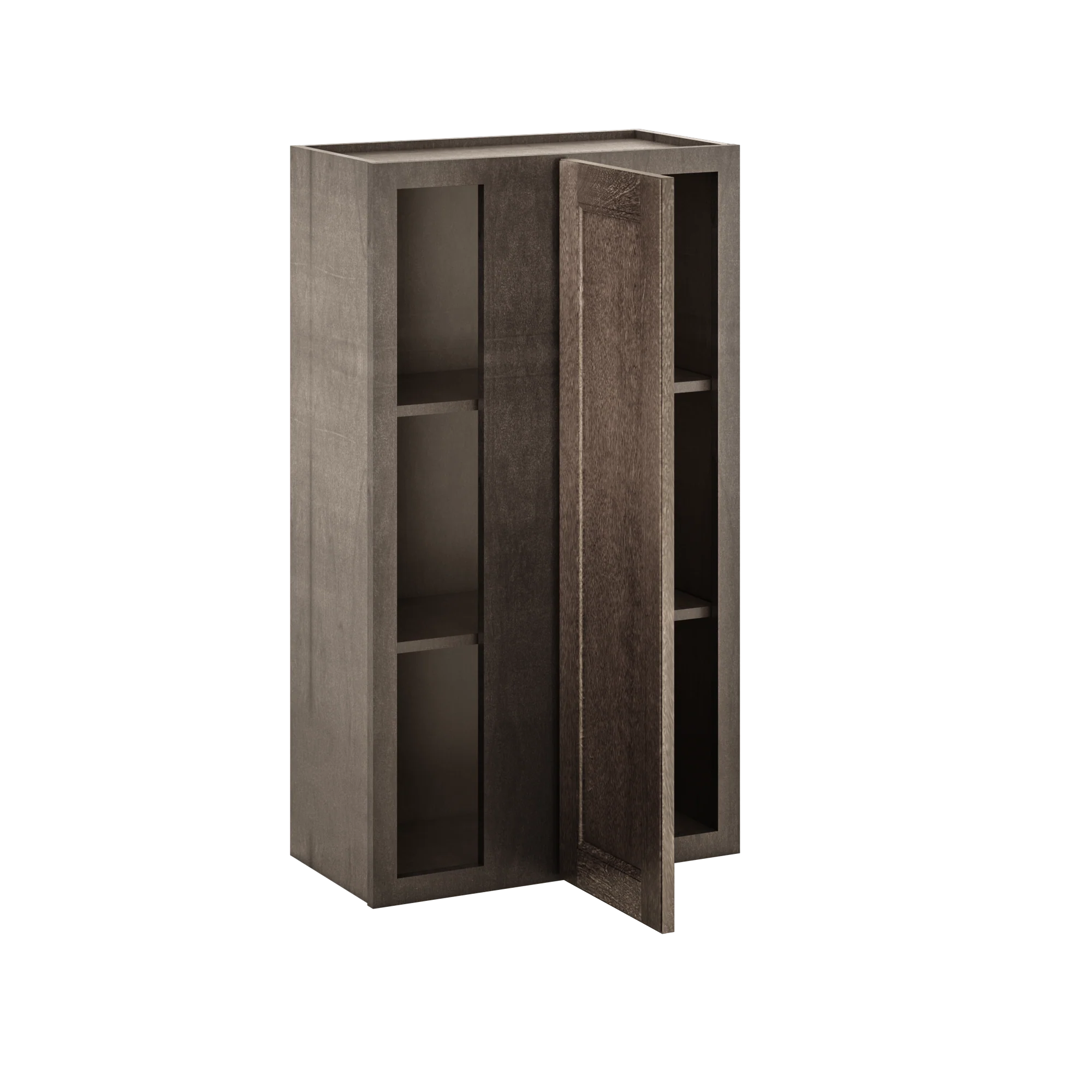 Square Corner Wall Blind Reversible Kitchen Cabinet SC2442 Milan Slate 24 in. width 42 in. height 12 in. depth - Image 4