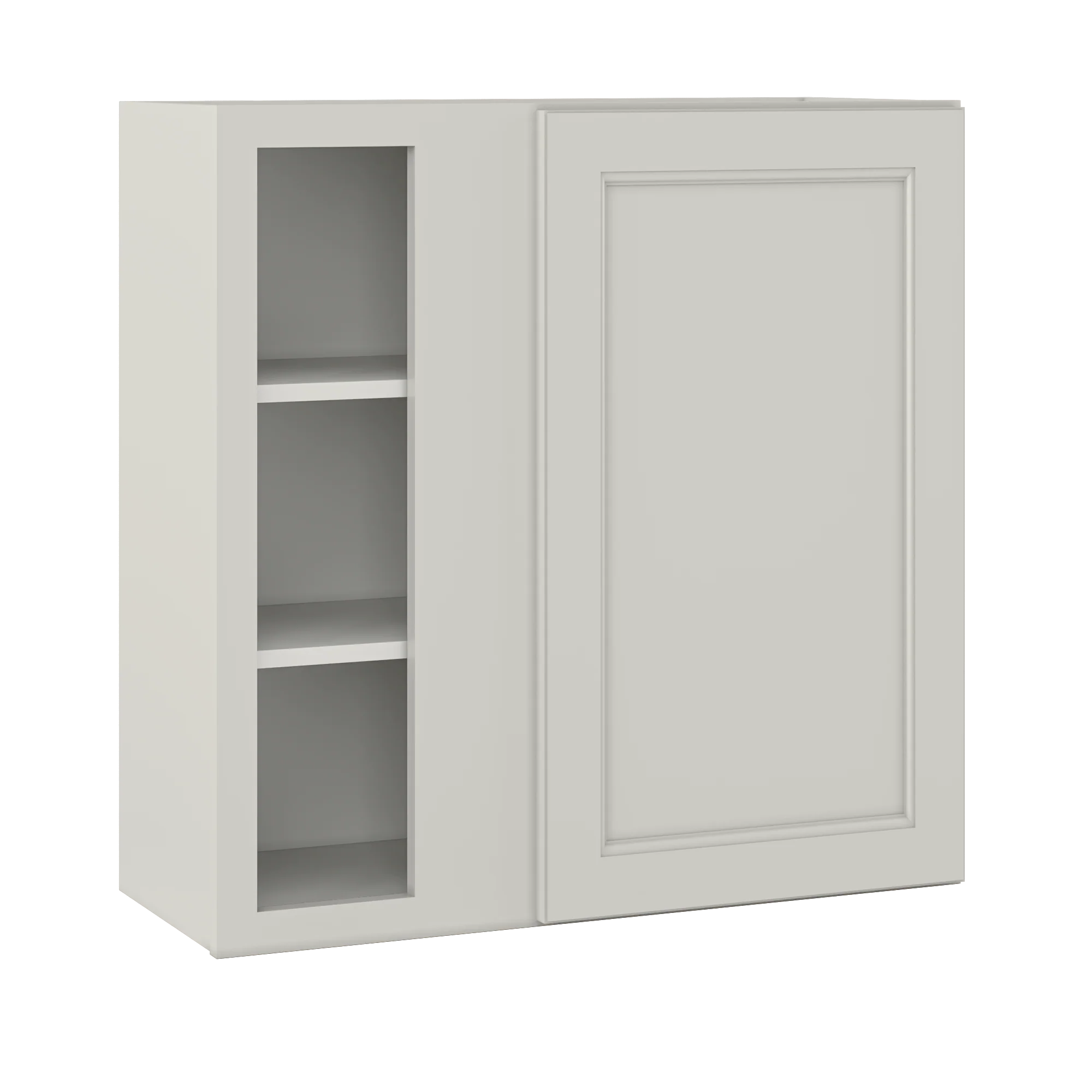 Square Corner Wall Blind Reversible Kitchen Cabinet SC3030 Milan Pearl 30 in. width 30 in. height 12 in. depth - Image 2