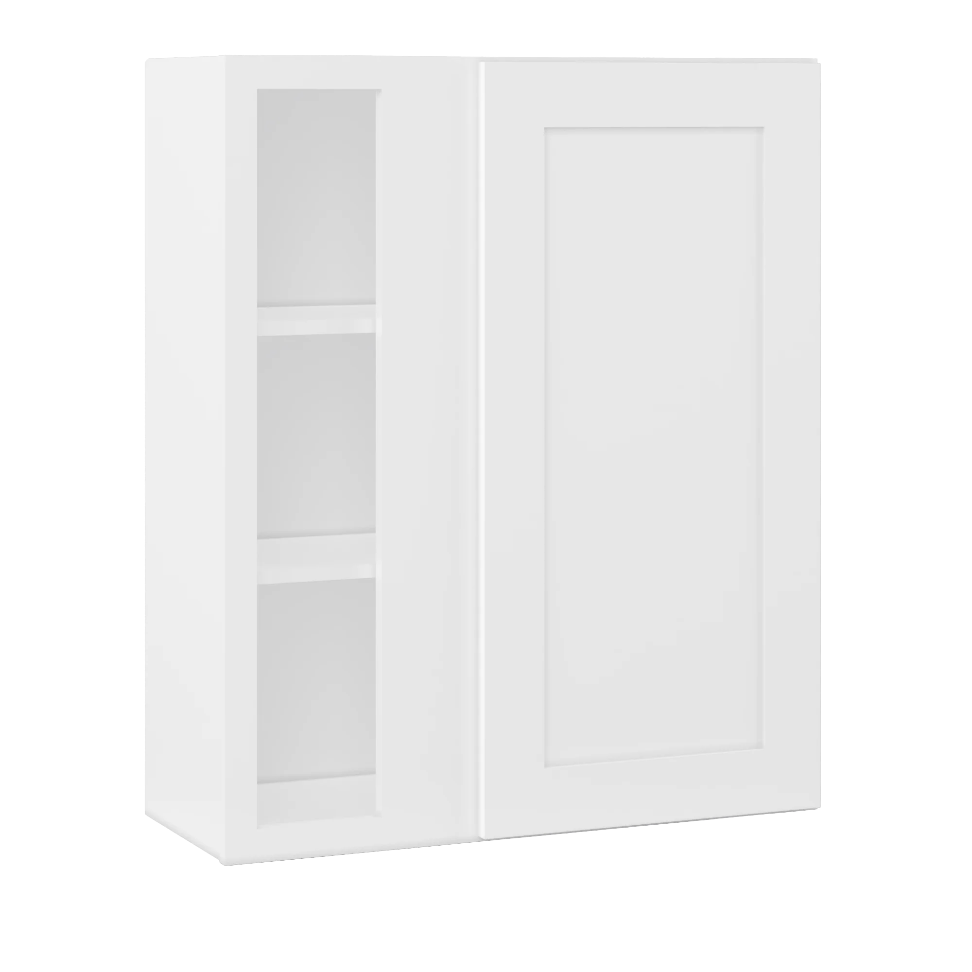 Square Corner Wall Blind Reversible Kitchen Cabinet SC3036 Alpina White LessCare 30 in. width 36 in. height 12 in. depth - Image 2