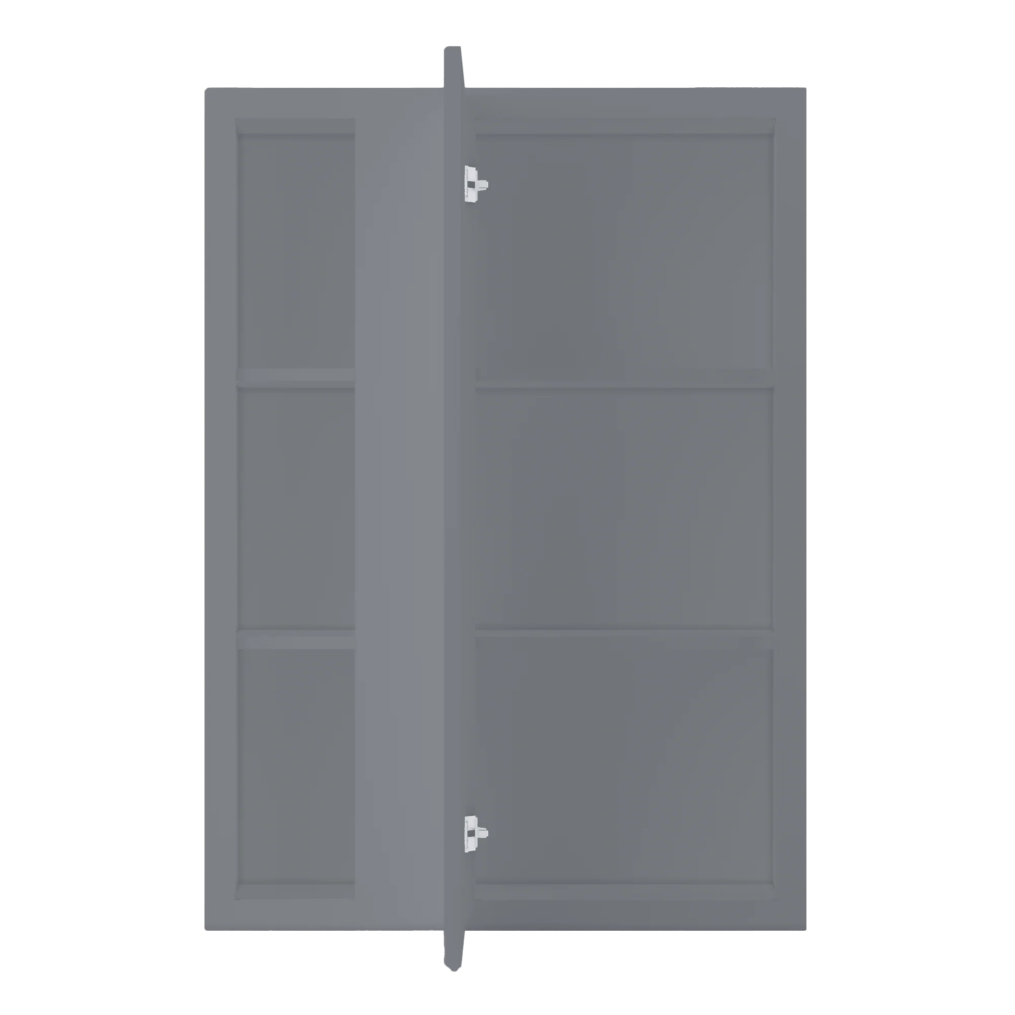 Square Corner Wall Blind Reversible Kitchen Cabinet SC3042 Colonial Gray LessCare 30 in. width 42 in. height 12 in. depth - Image 5