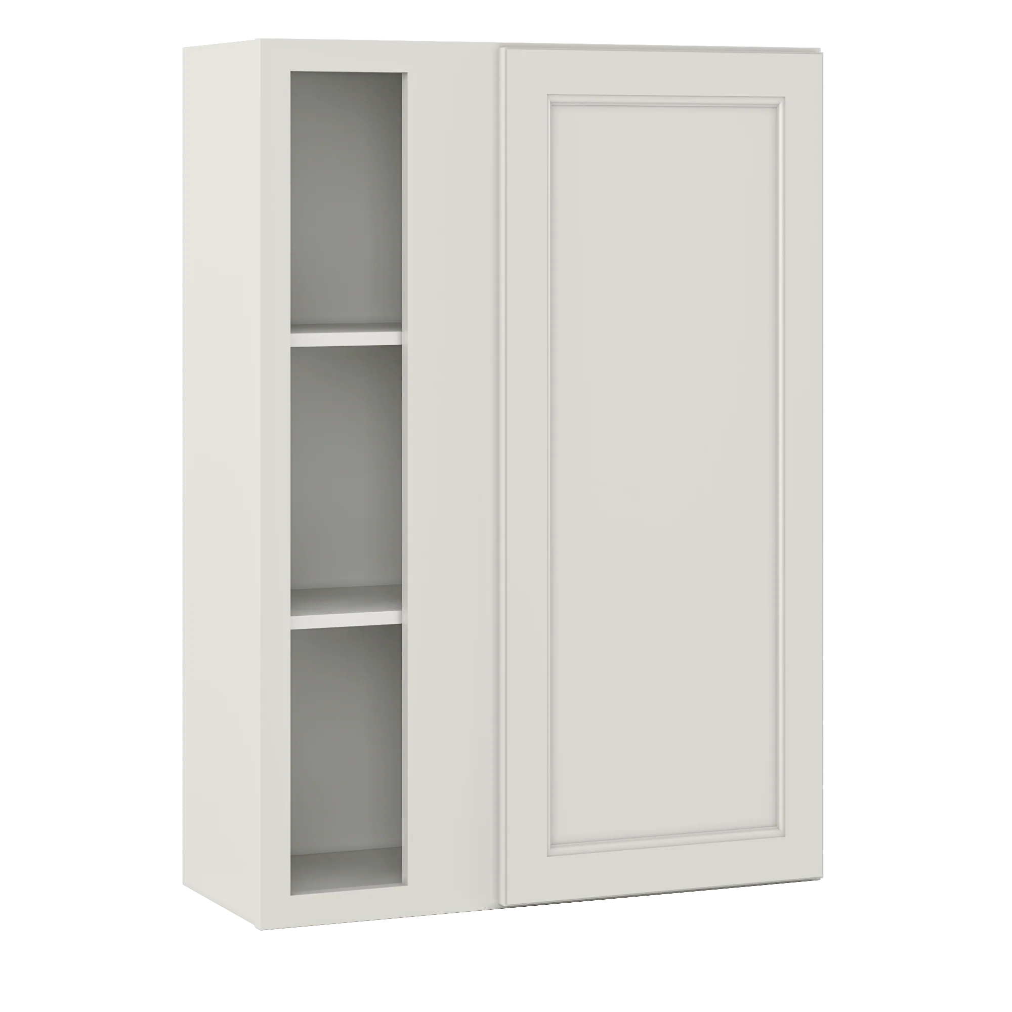 Square Corner Wall Blind Reversible Kitchen Cabinet SC3042 Milan Pearl30 in. width 42 in. height 12 in. depth - Image 2