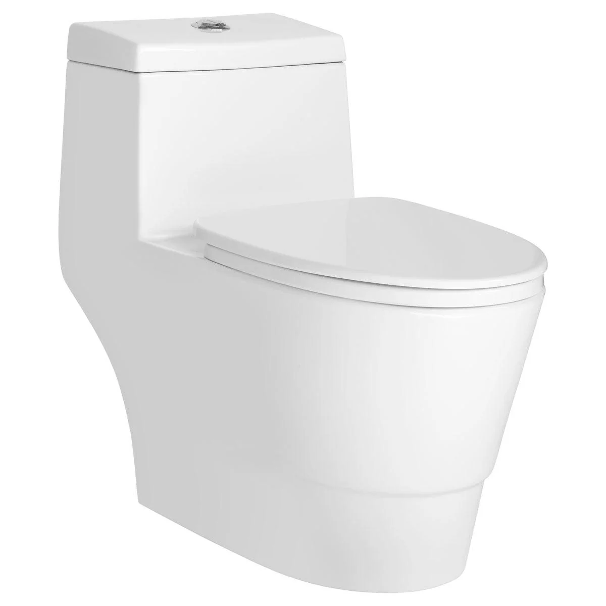 One-Piece 0.9/1.58 GPF Dual Flush Elongated Toilet with Soft-Close Seat  LT3