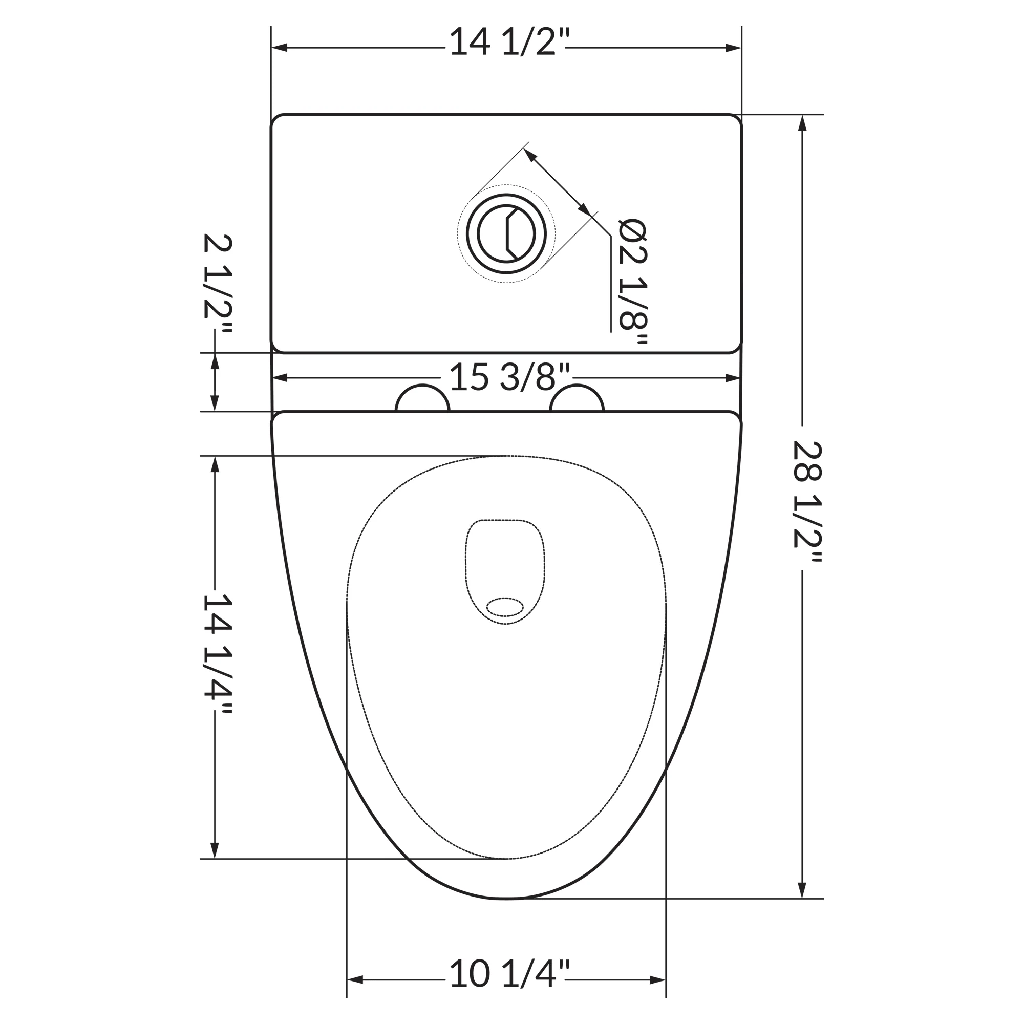 One-Piece 0.9/1.58 GPF Dual Flush Elongated Toilet with Soft-Close Seat  LT3 - Image 5