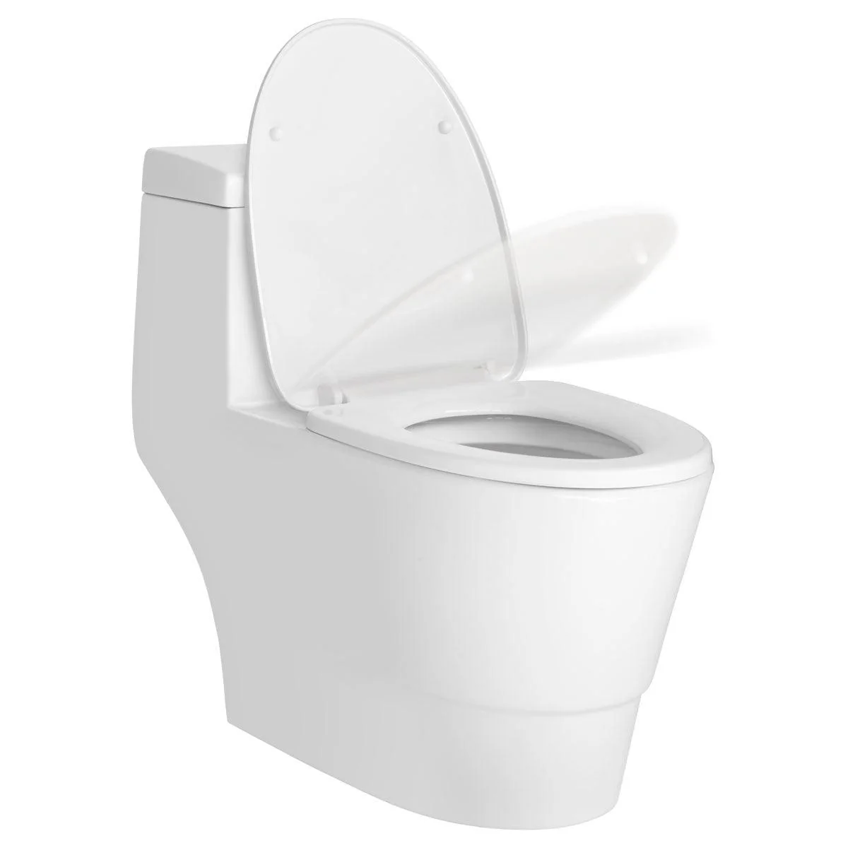 One-Piece 0.9/1.58 GPF Dual Flush Elongated Toilet with Soft-Close Seat  LT3 - Image 8