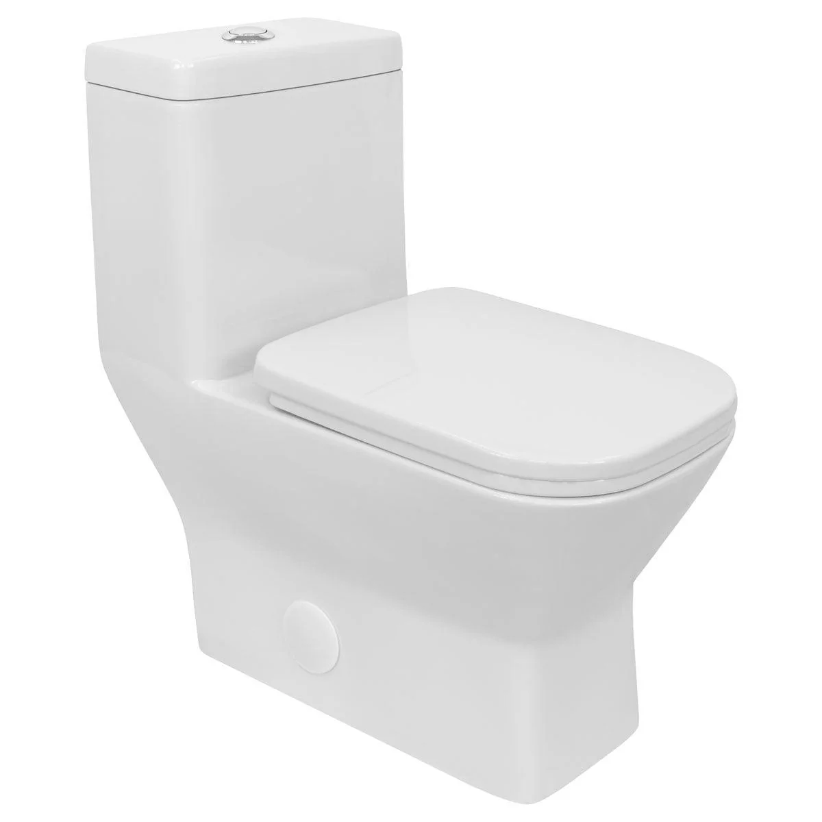 One-Piece 1.28 GPF Single Flush Elongated Toilet with Soft-Close Seat LT6