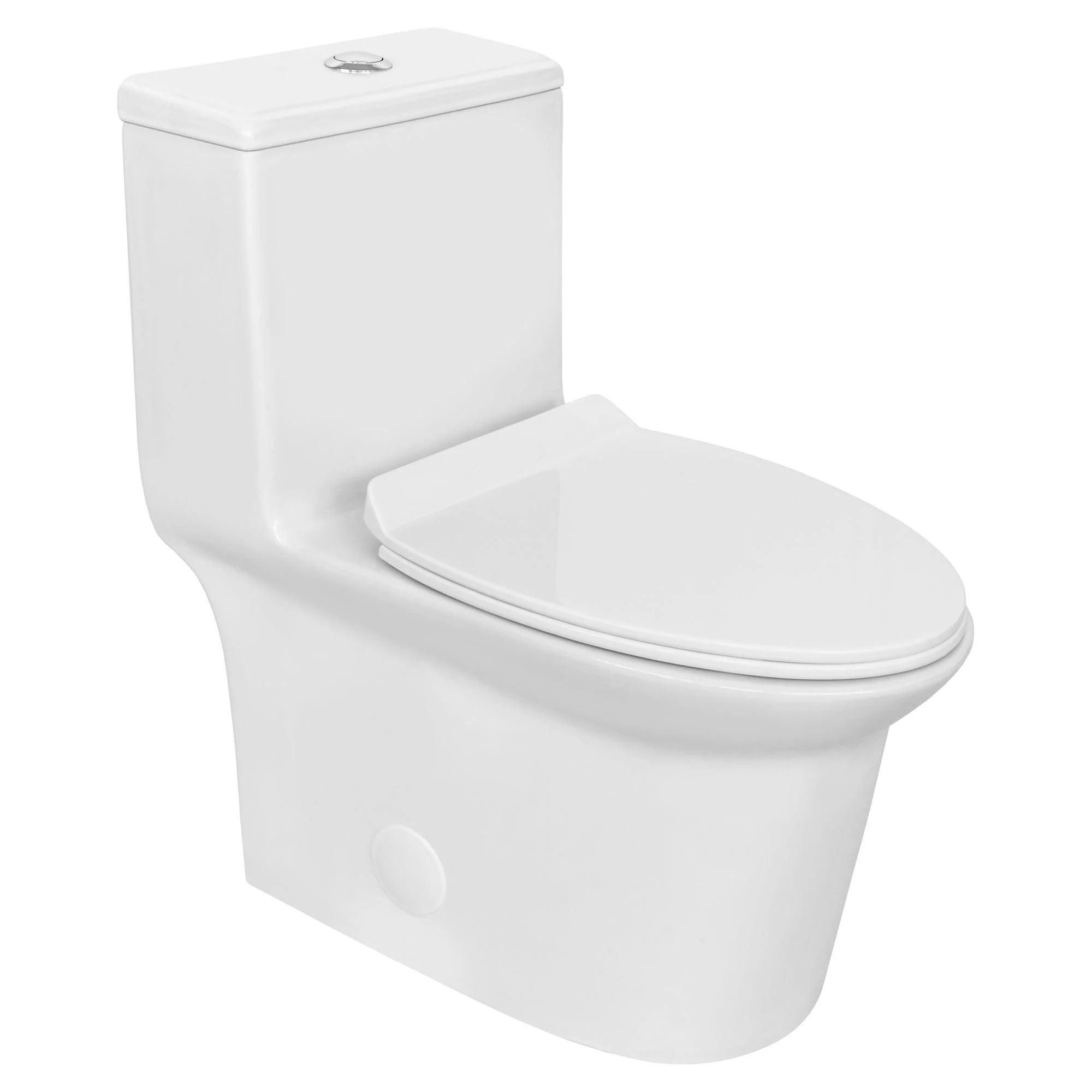 One-Piece 1.28 GPF Single Flush Elongated Toilet with Soft-Close Seat LT7