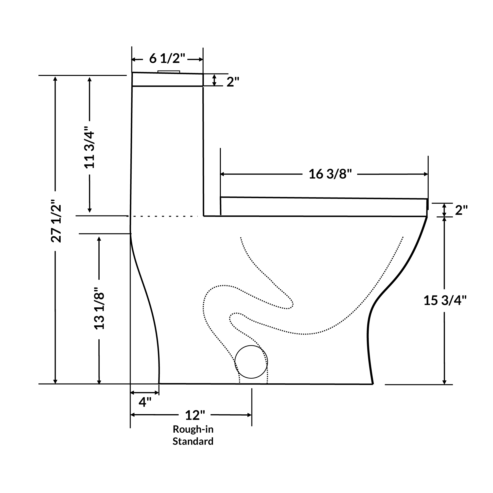 One-Piece 0.8/1.6 GPF Dual Flush Elongated Toilet with Soft-Close Seat LT8 - Image 4