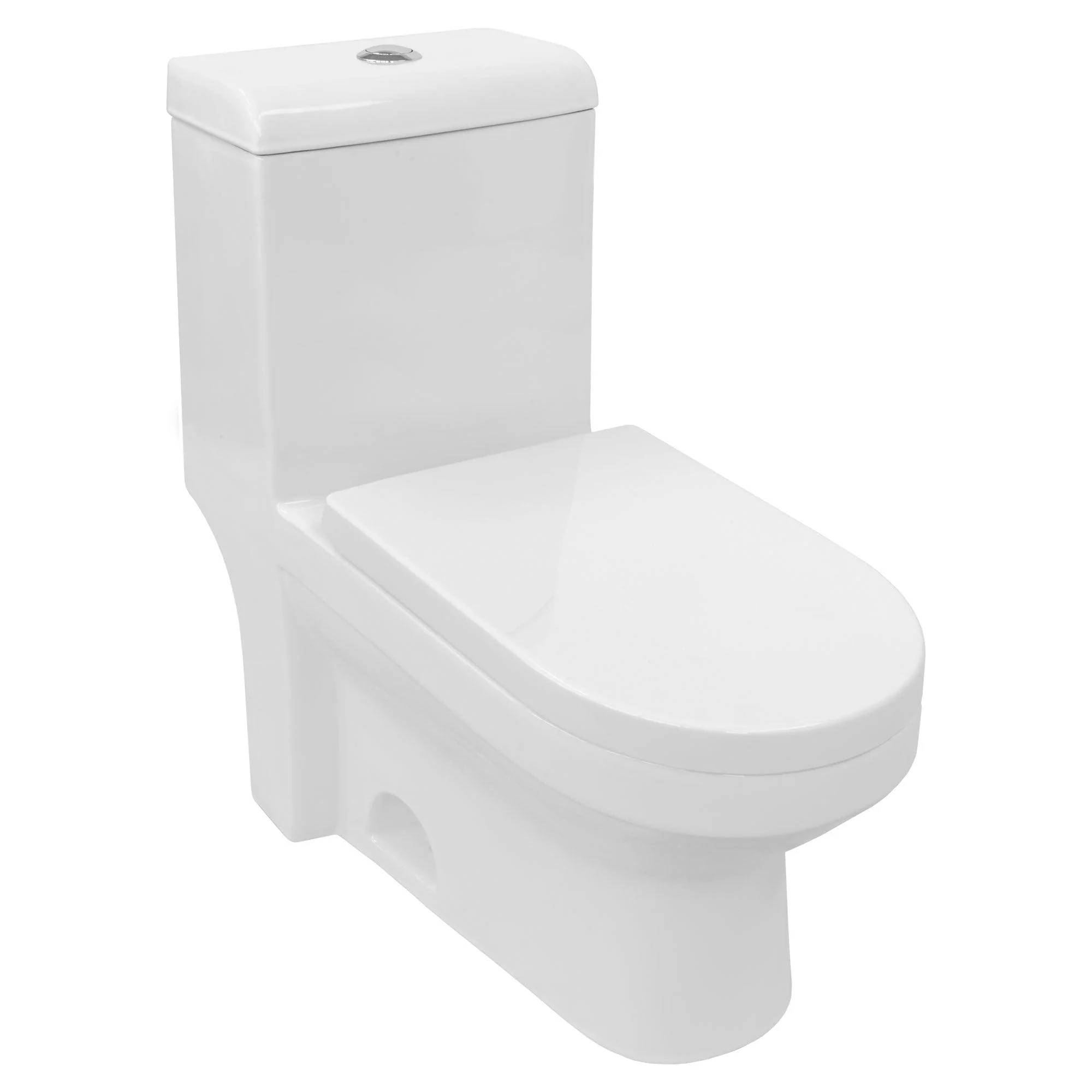 One-Piece 1.28 GPF Single Flush Elongated Toilet with Soft-Close Seat LT9