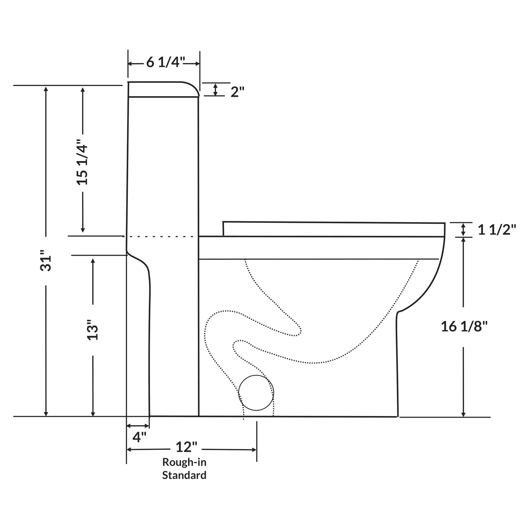 One-Piece 1.28 GPF Single Flush Elongated Toilet with Soft-Close Seat LT9 - Image 4
