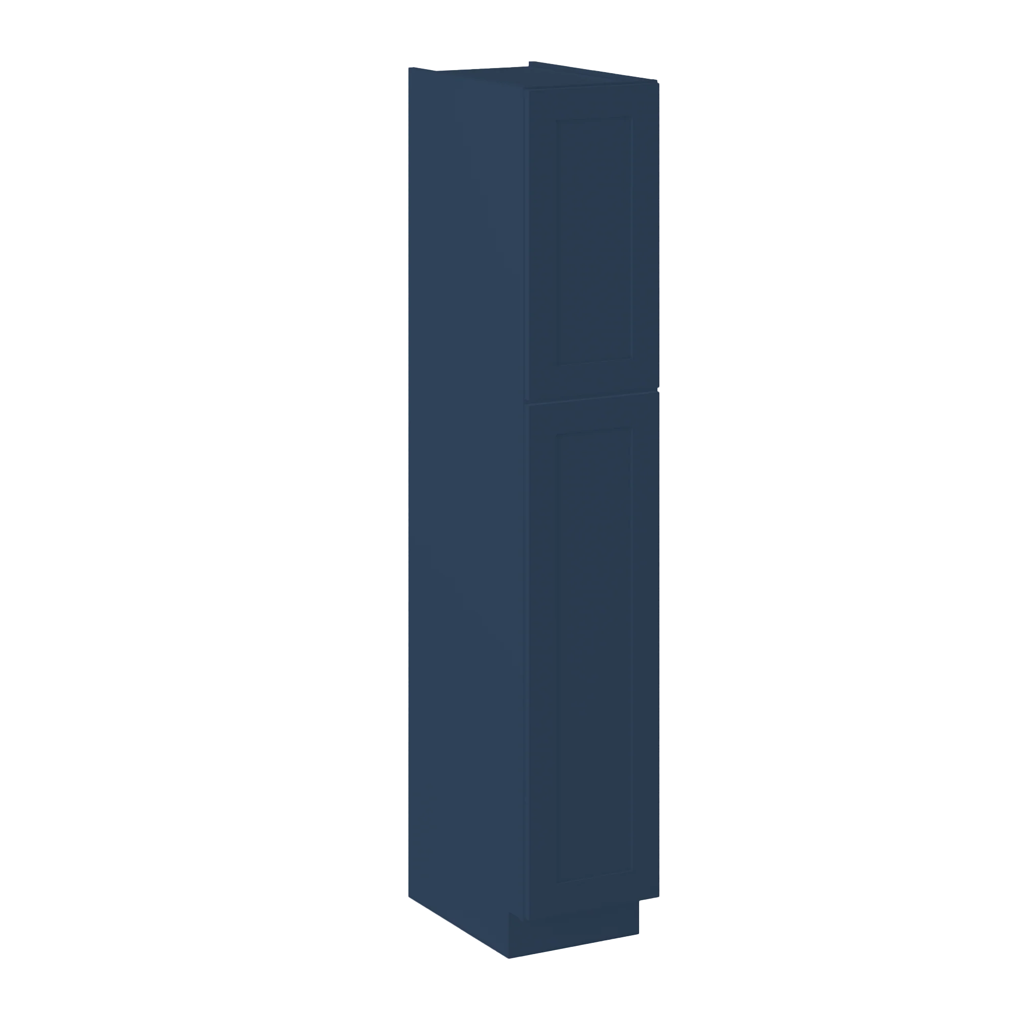 Utility Kitchen Cabinet U1584 Danbury Blue LessCare 15 in. width 84 in. height 24 in. depth - Image 2