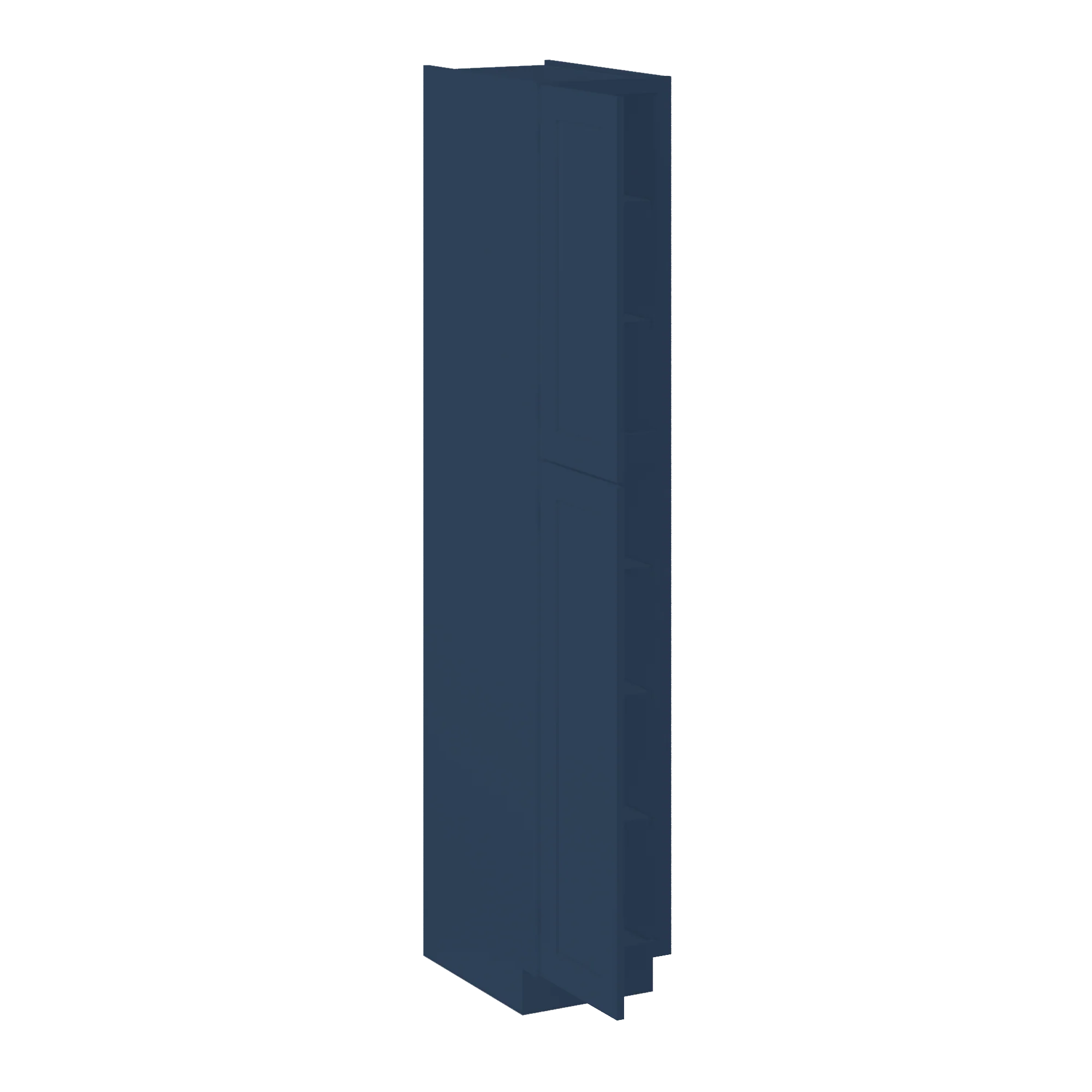 Utility Kitchen Cabinet U1590 Danbury Blue LessCare 15 in. width 90 in. height 24 in. depth - Image 4