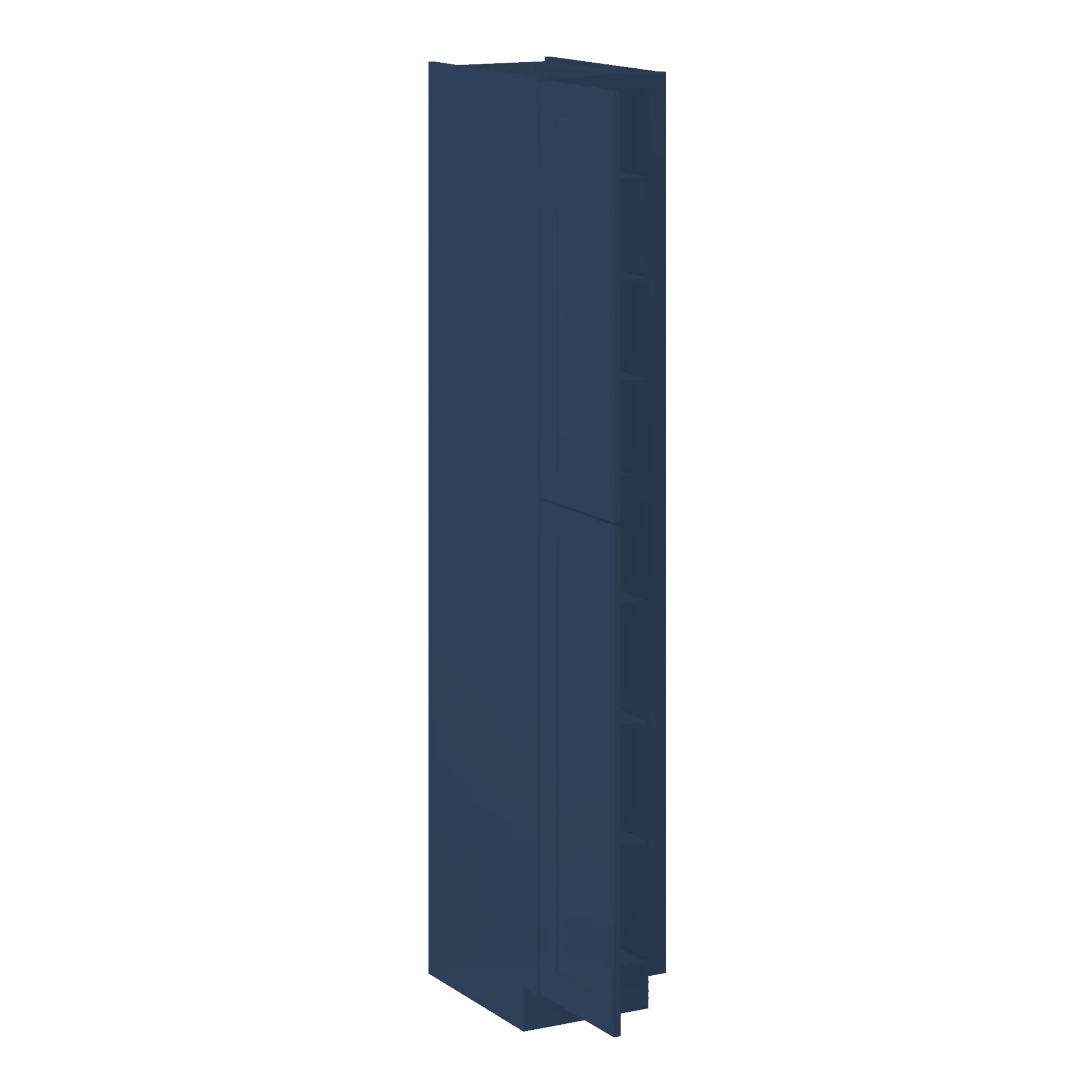 Utility Kitchen Cabinet U1596 Danbury Blue LessCare 15 in. width 96 in. height 24 in. depth - Image 4