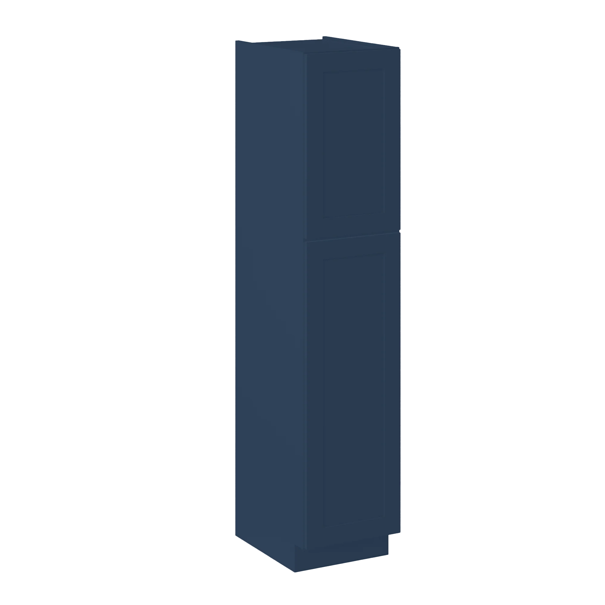 Utility Kitchen Cabinet U1884 Danbury Blue LessCare 18 in. width 84 in. height 24 in. depth - Image 2