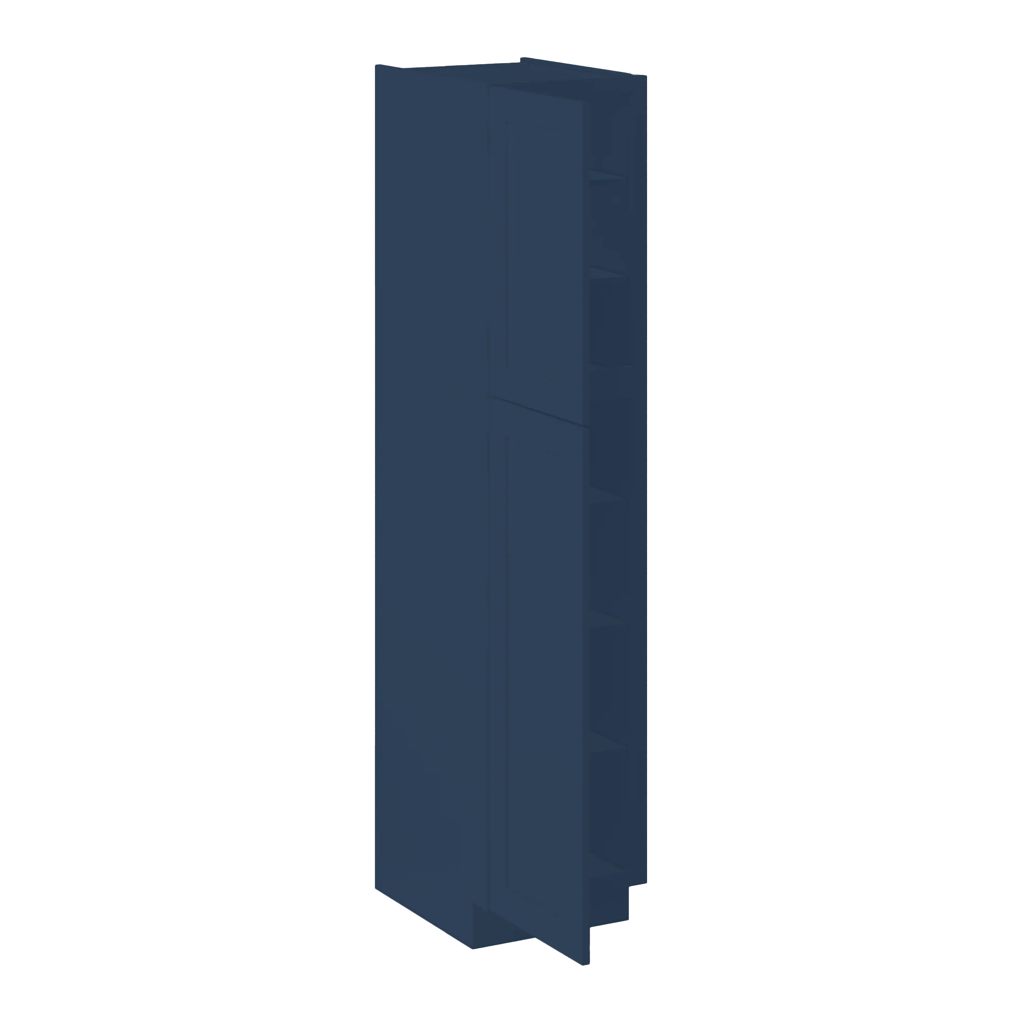 Utility Kitchen Cabinet U1884 Danbury Blue LessCare 18 in. width 84 in. height 24 in. depth - Image 4
