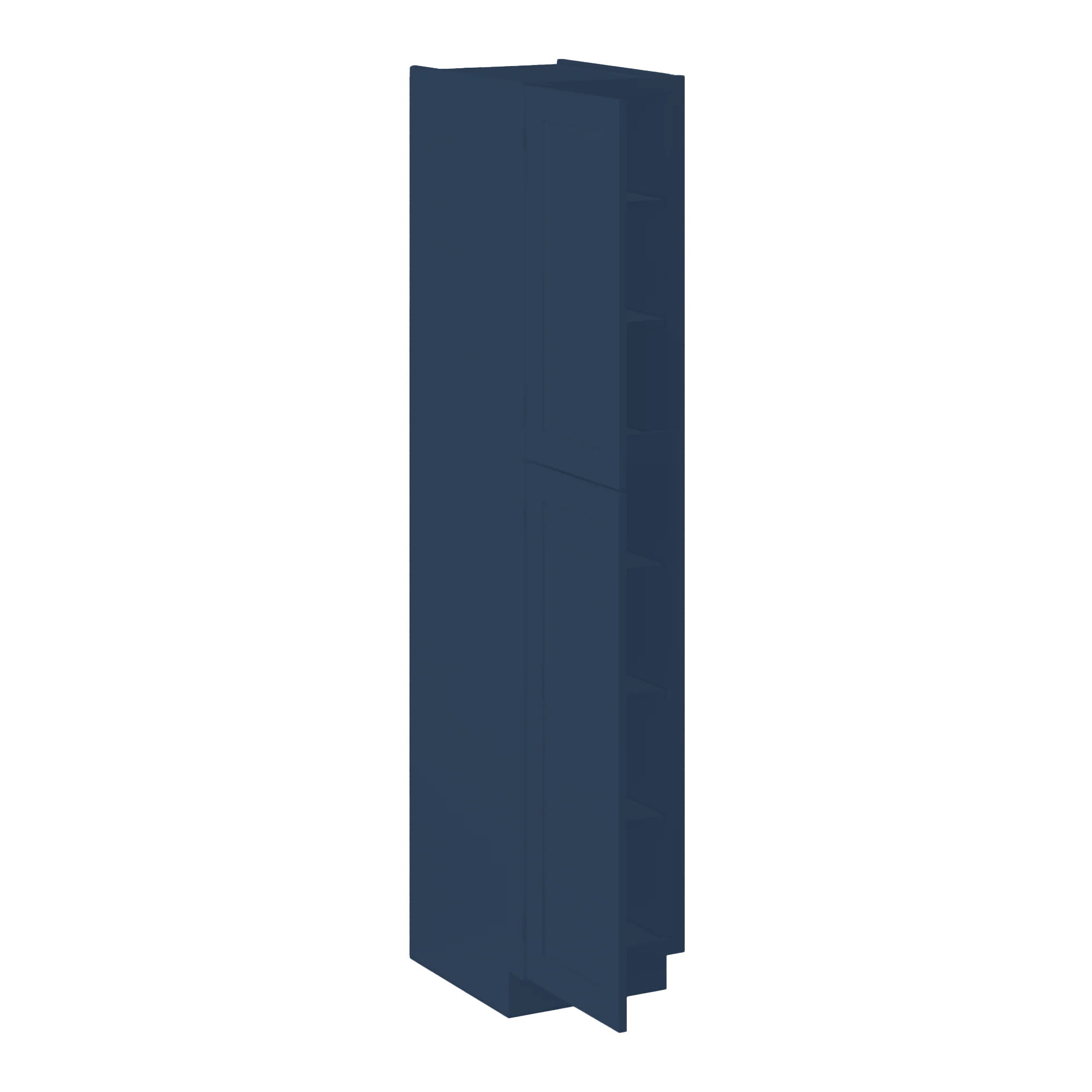 Utility Kitchen Cabinet U1890 Danbury Blue LessCare 18 in. width 90 in. height 24 in. depth - Image 4