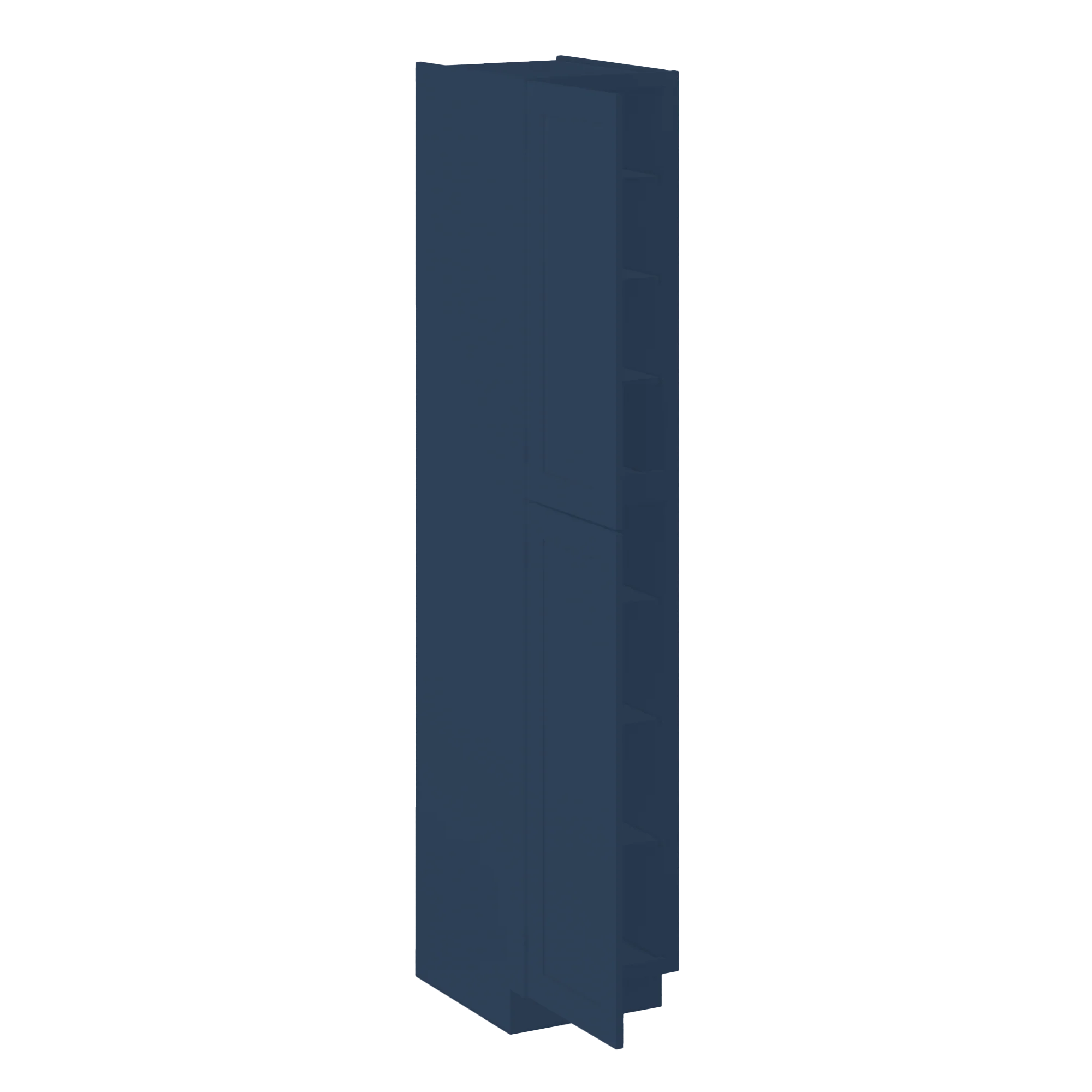 Utility Kitchen Cabinet U1896 Danbury Blue LessCare 18 in. width 96 in. height 24 in. depth - Image 4
