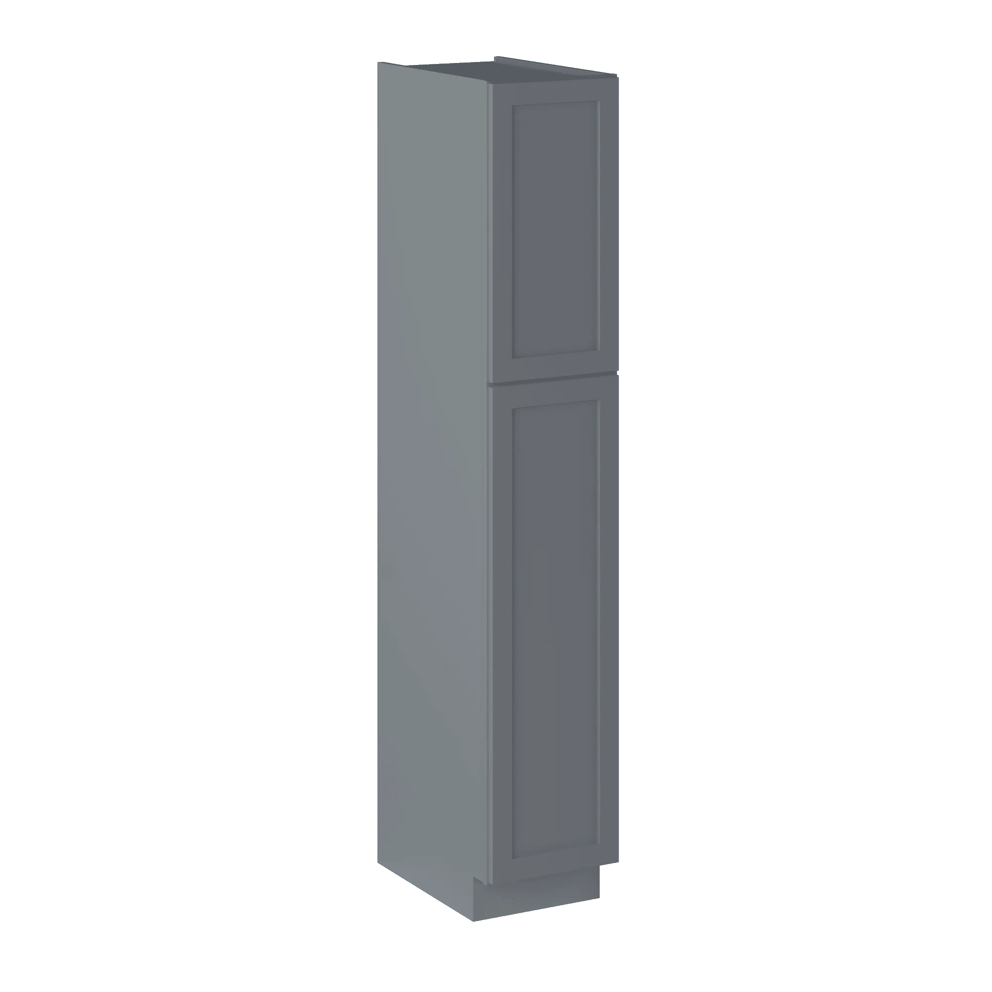 Utility Kitchen Cabinet U1584 Colonial Gray LessCare 15 in. width 84 in. height 24 in. depth - Image 2