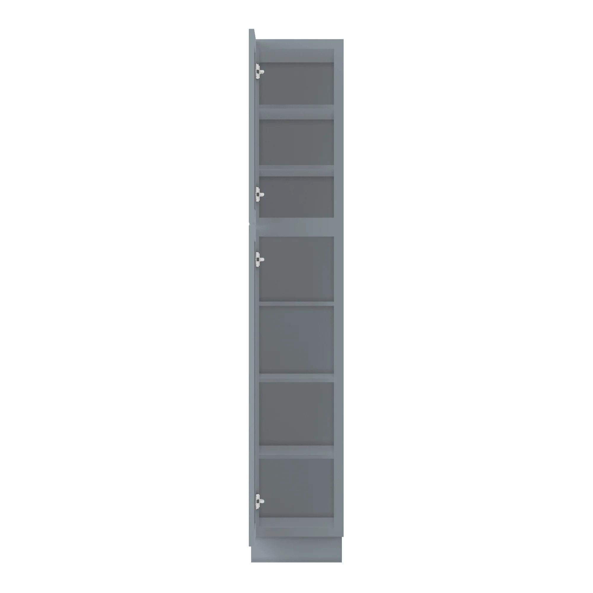 Utility Kitchen Cabinet U1584 Colonial Gray LessCare 15 in. width 84 in. height 24 in. depth - Image 5