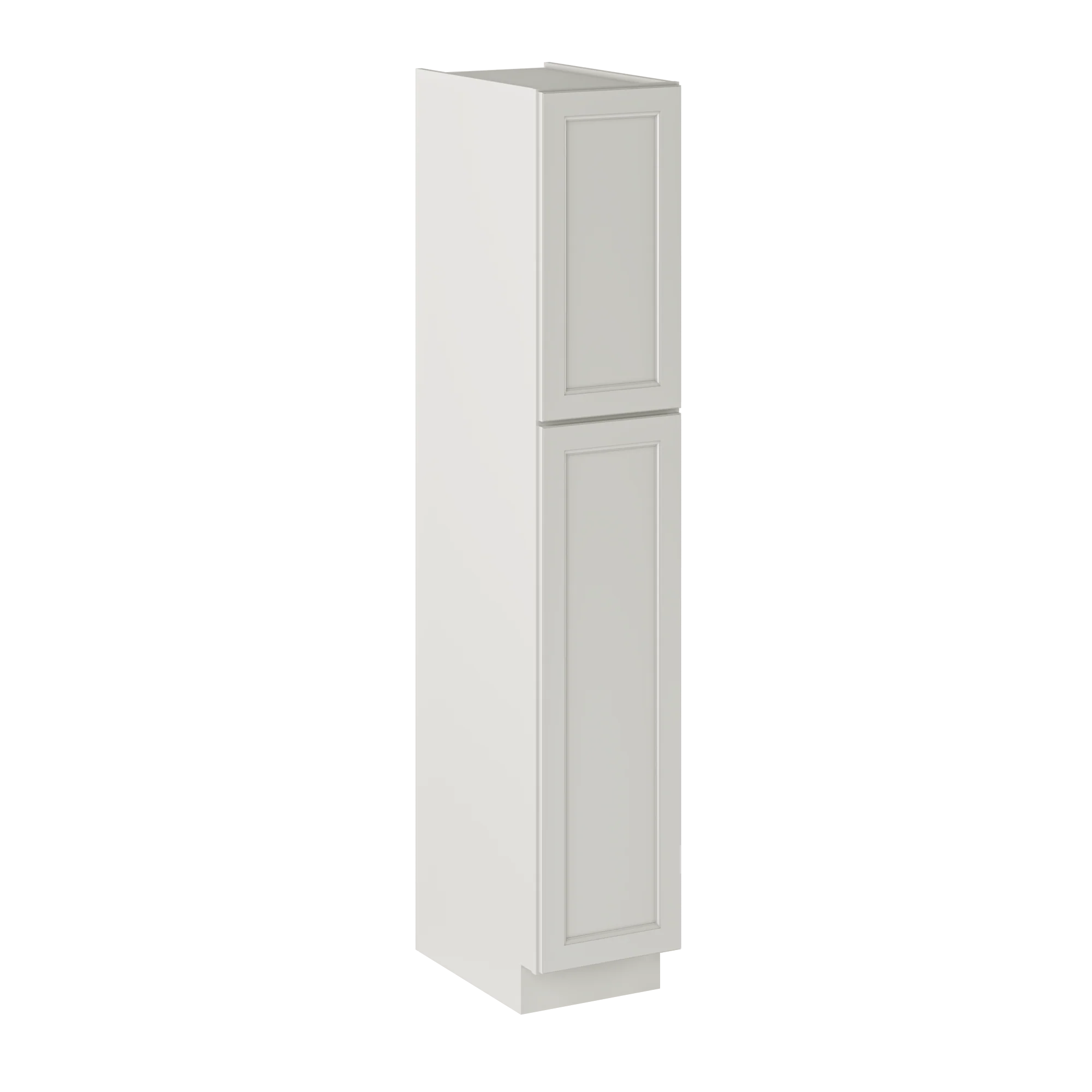 Utility Kitchen Cabinet U1584 Milan Pearl 15 in. width 84 in. height 24 in. depth - Image 2
