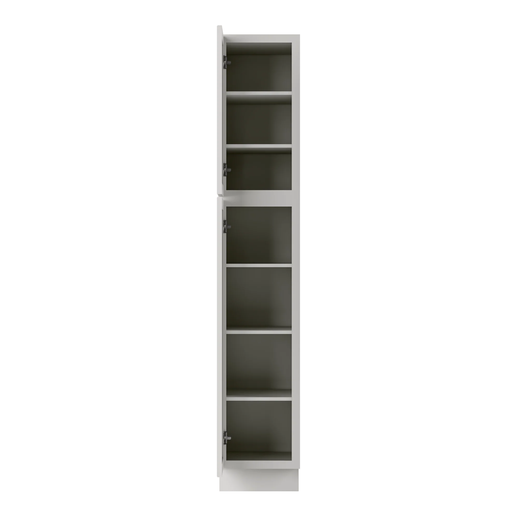 Utility Kitchen Cabinet U1584 Milan Pearl 15 in. width 84 in. height 24 in. depth - Image 5