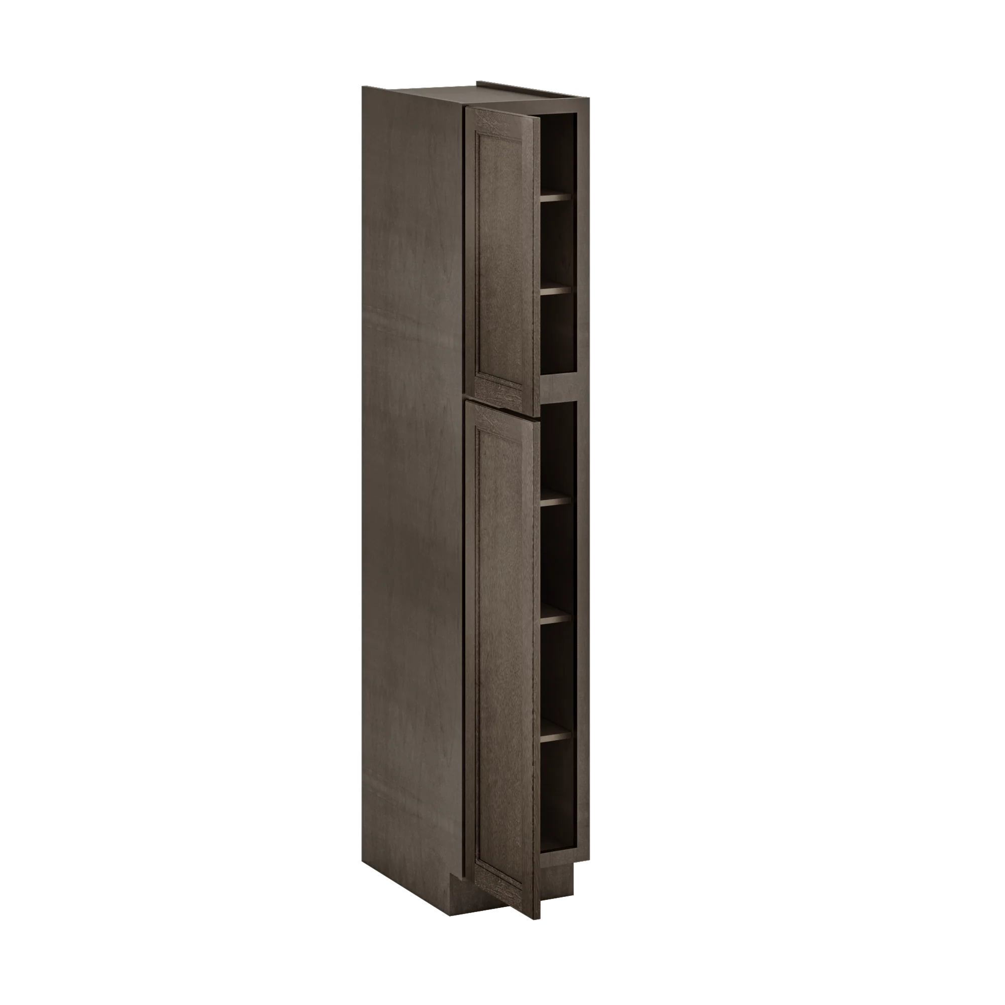 Utility Kitchen Cabinet U1584 Milan Slate 15 in. width 84 in. height 24 in. depth - Image 4